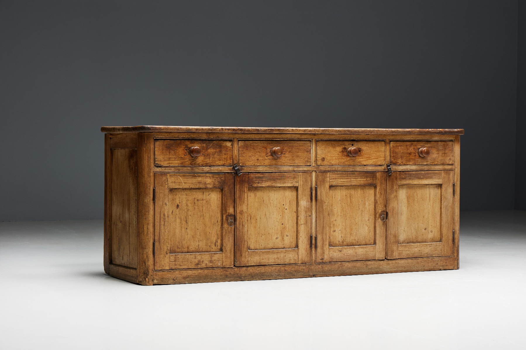 Rustic Folk Art Sideboard - 19th Century