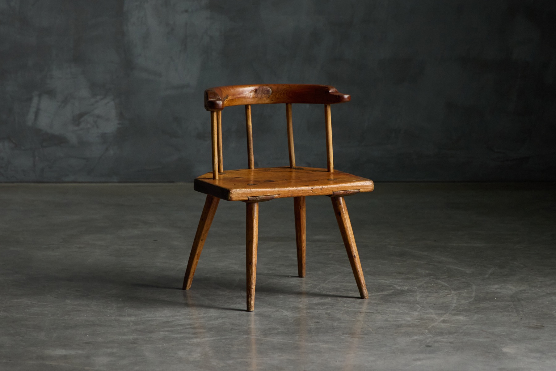 Rustic Folk Art Stool - 19th Century
