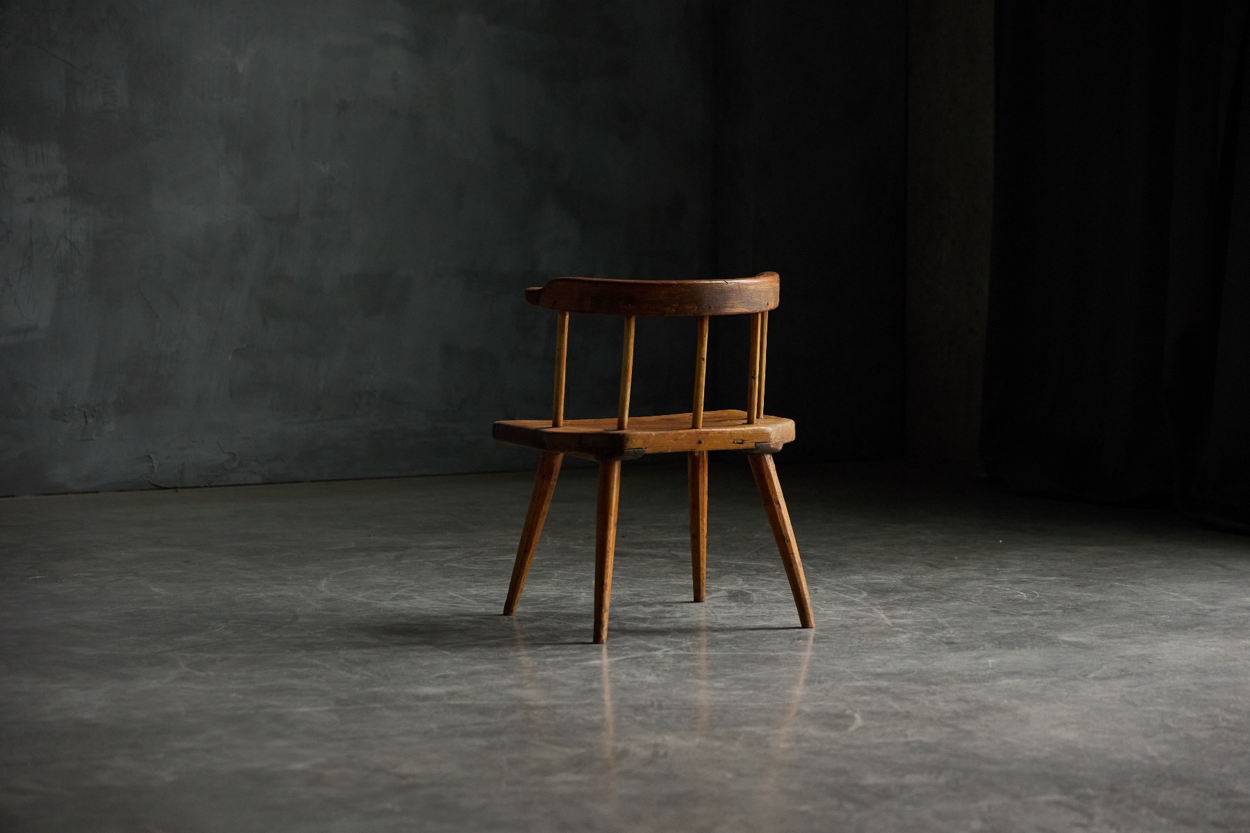 Rustic Folk Art Stool - 19th Century
