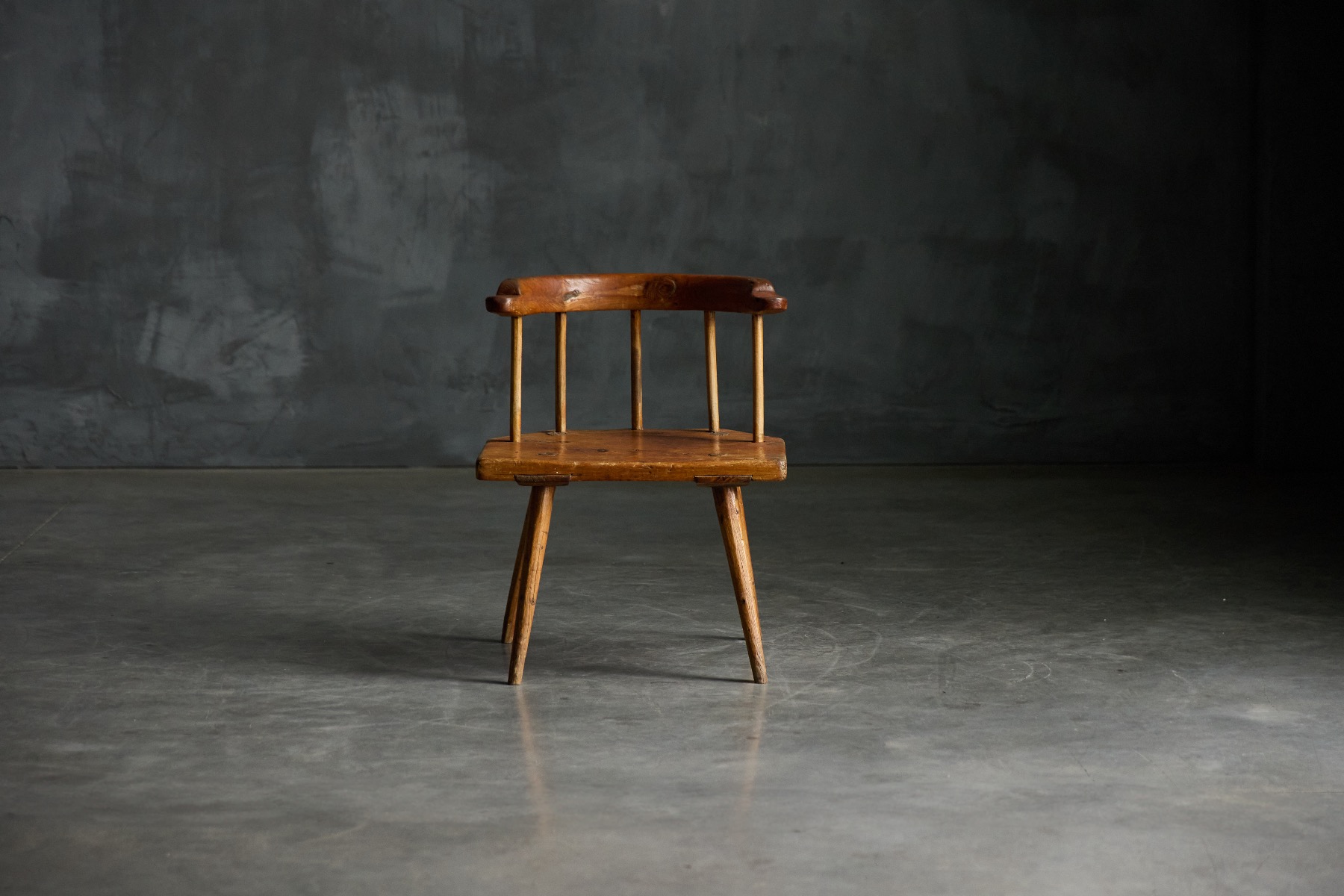 Rustic Folk Art Stool - 19th Century