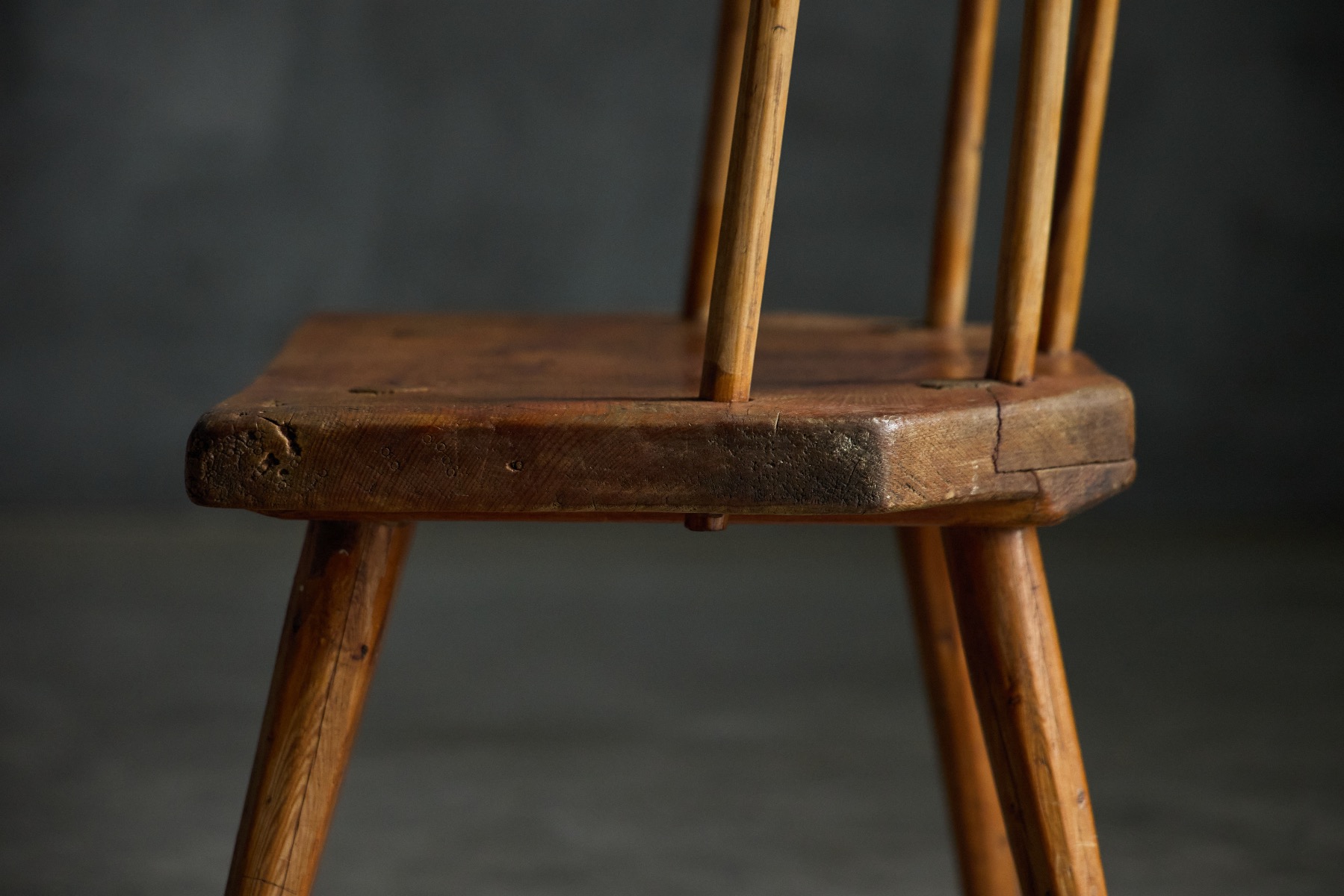Rustic Folk Art Stool - 19th Century