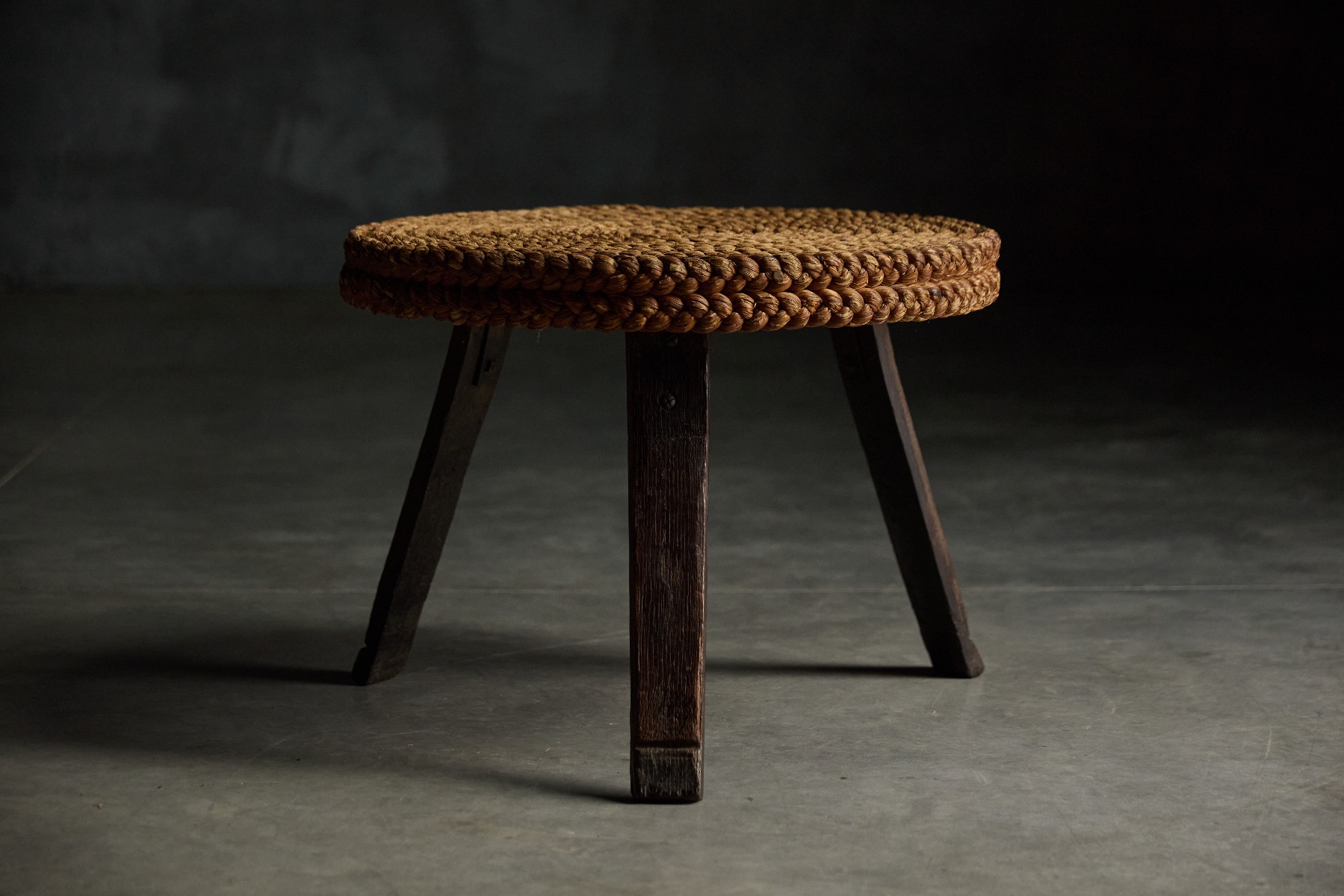 Rustic Low Side Table - 1950s