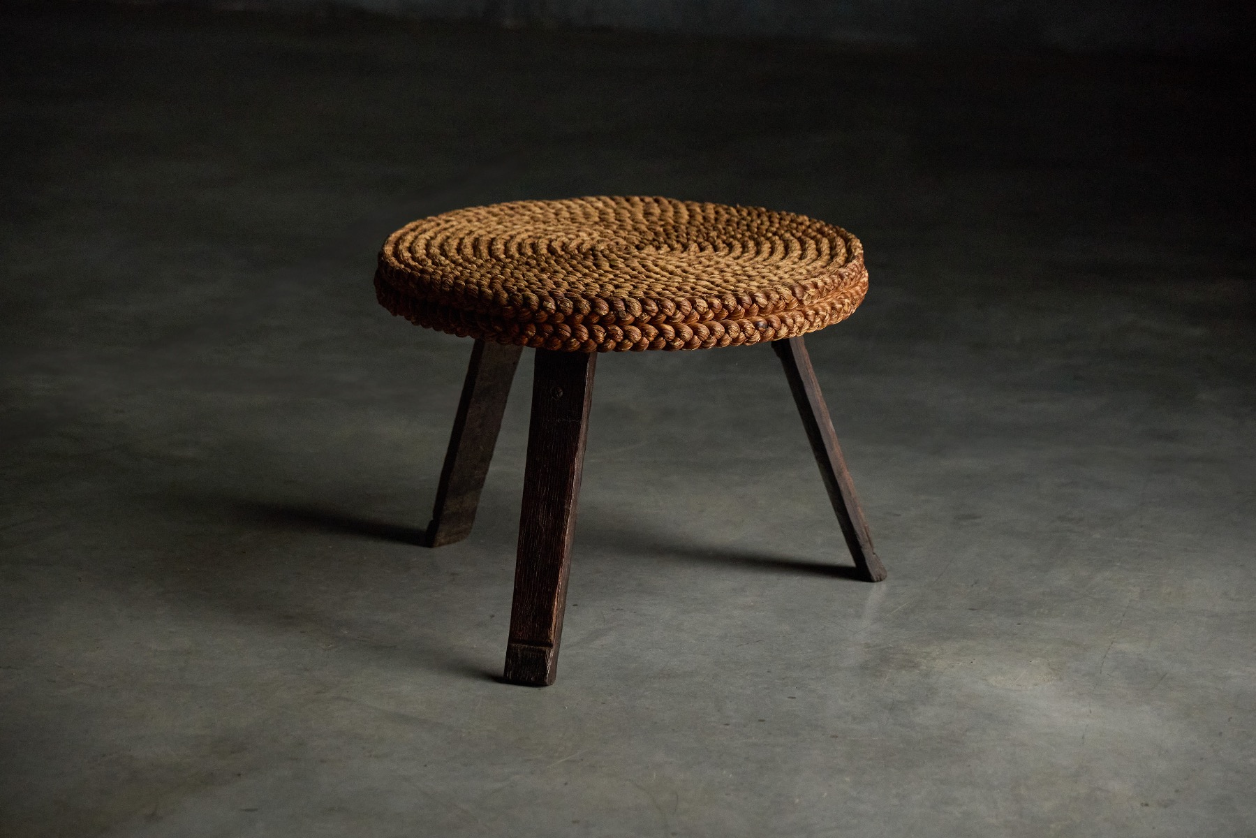 Rustic Low Side Table - 1950s