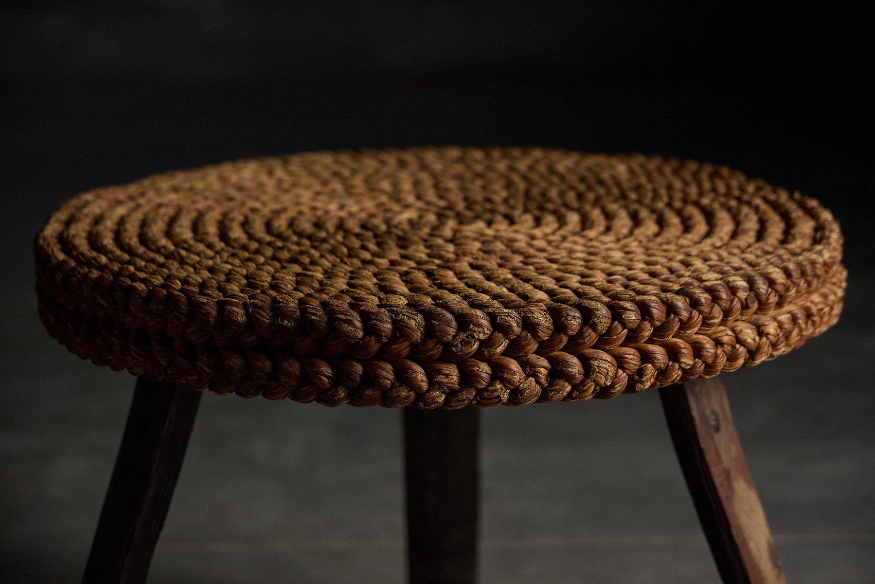 Rustic Low Side Table - 1950s