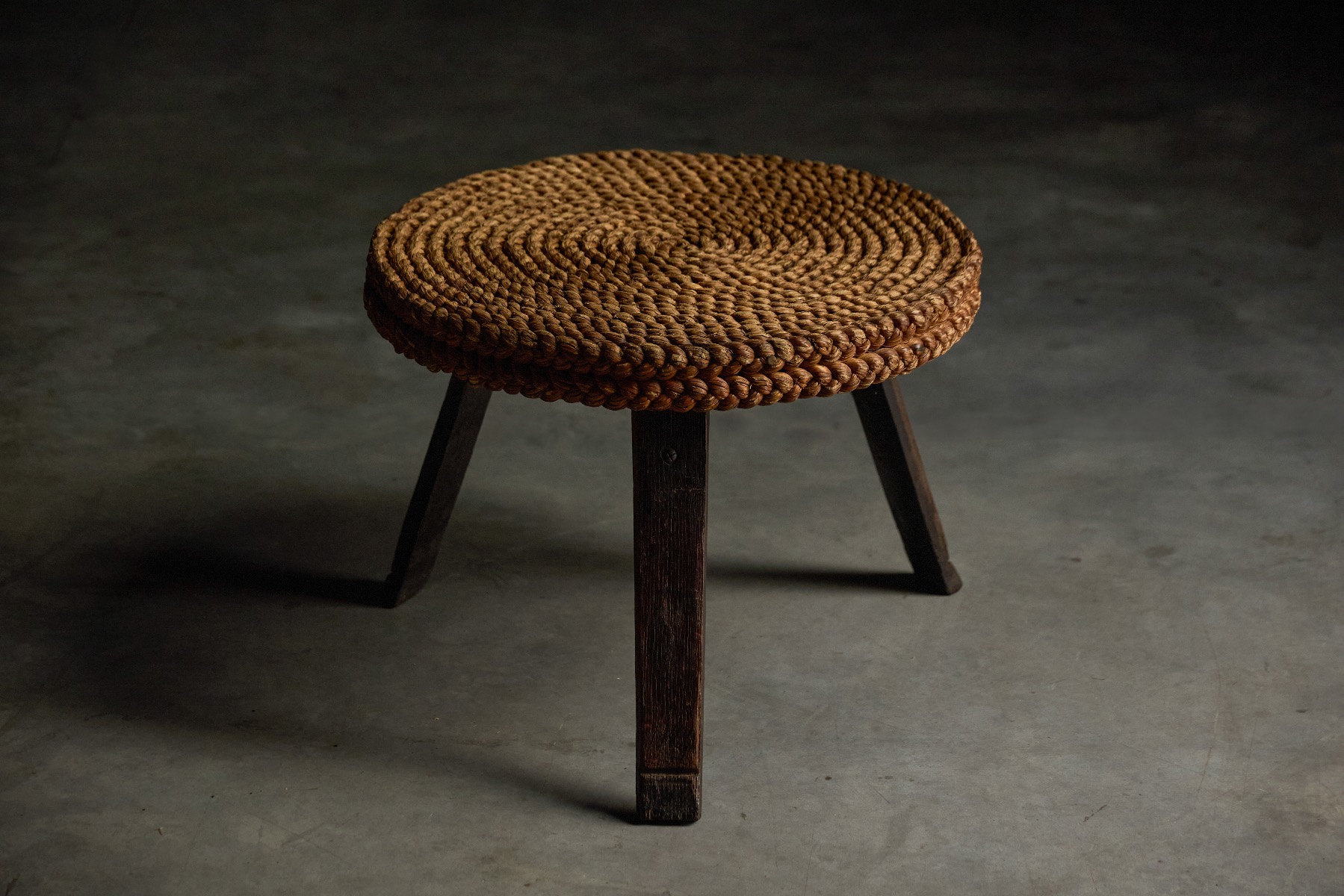 Rustic Low Side Table - 1950s