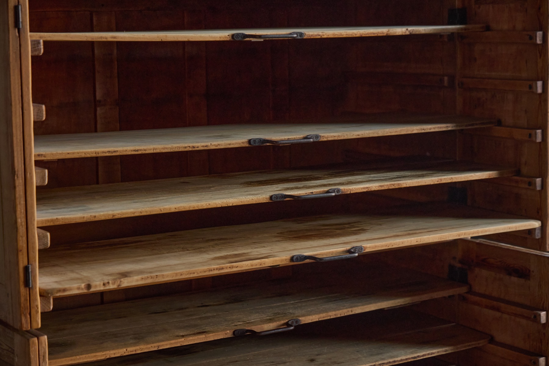 Rustic Oak Bakery Cabinet, Europe – 20th Century