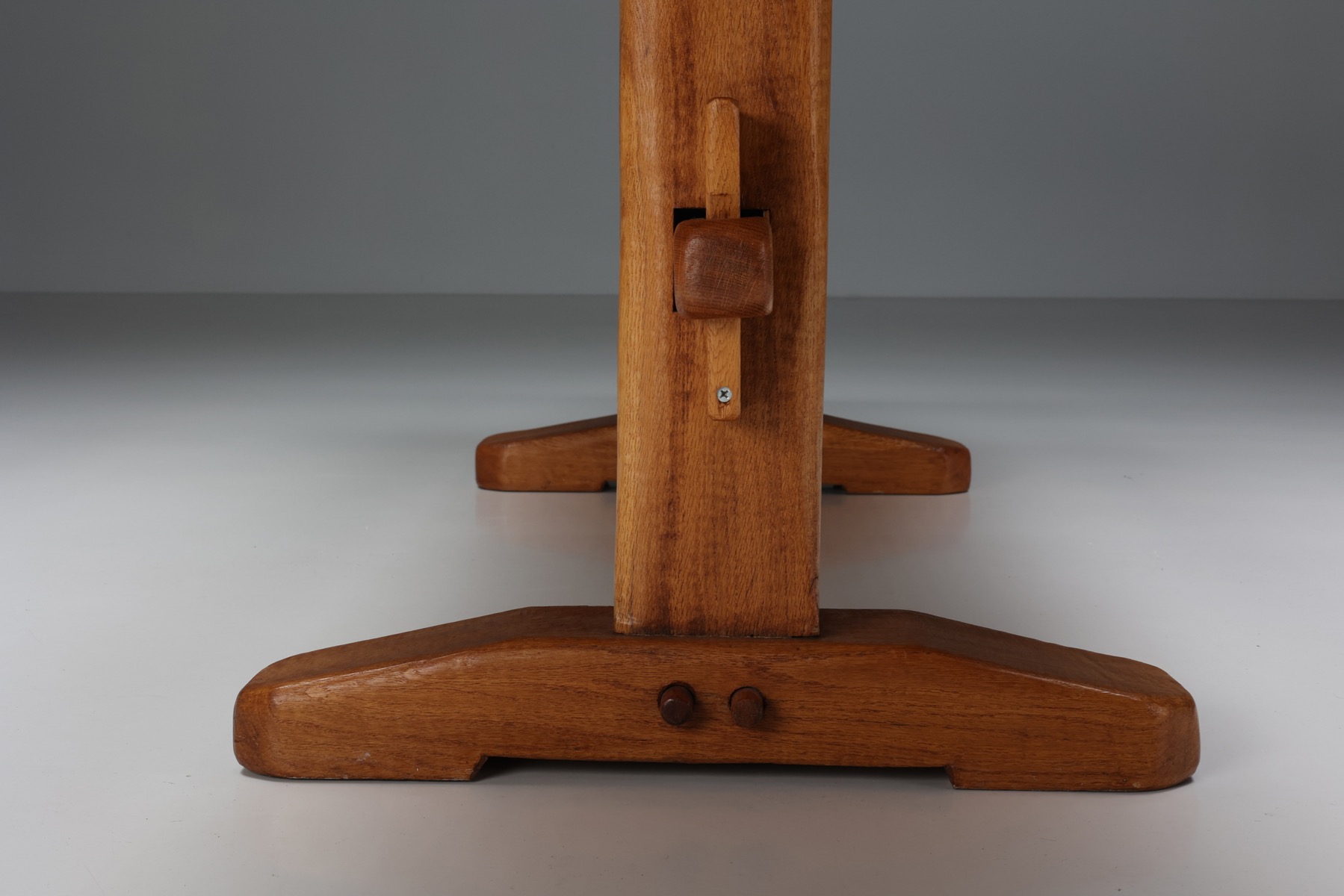 Rustic Pierre Chapo Style Dining Table - 1960's