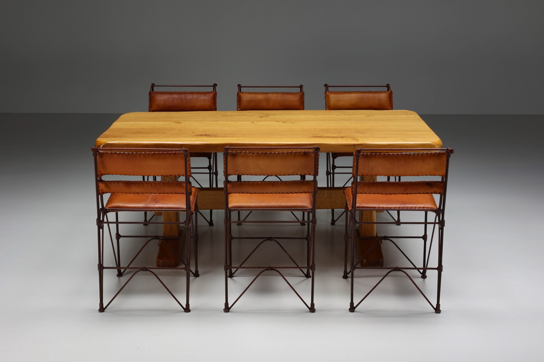 Denner Table Rustic Pierre Chapo Style Dining Table - 1960's