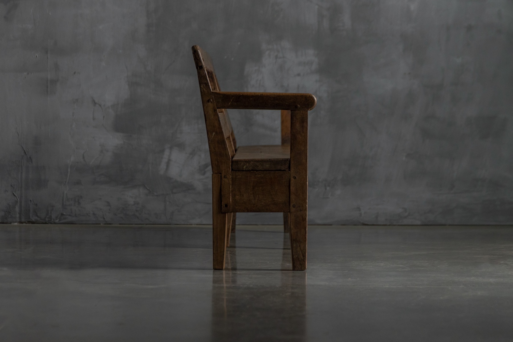  Rustic Pine Bench, France - circa 1900