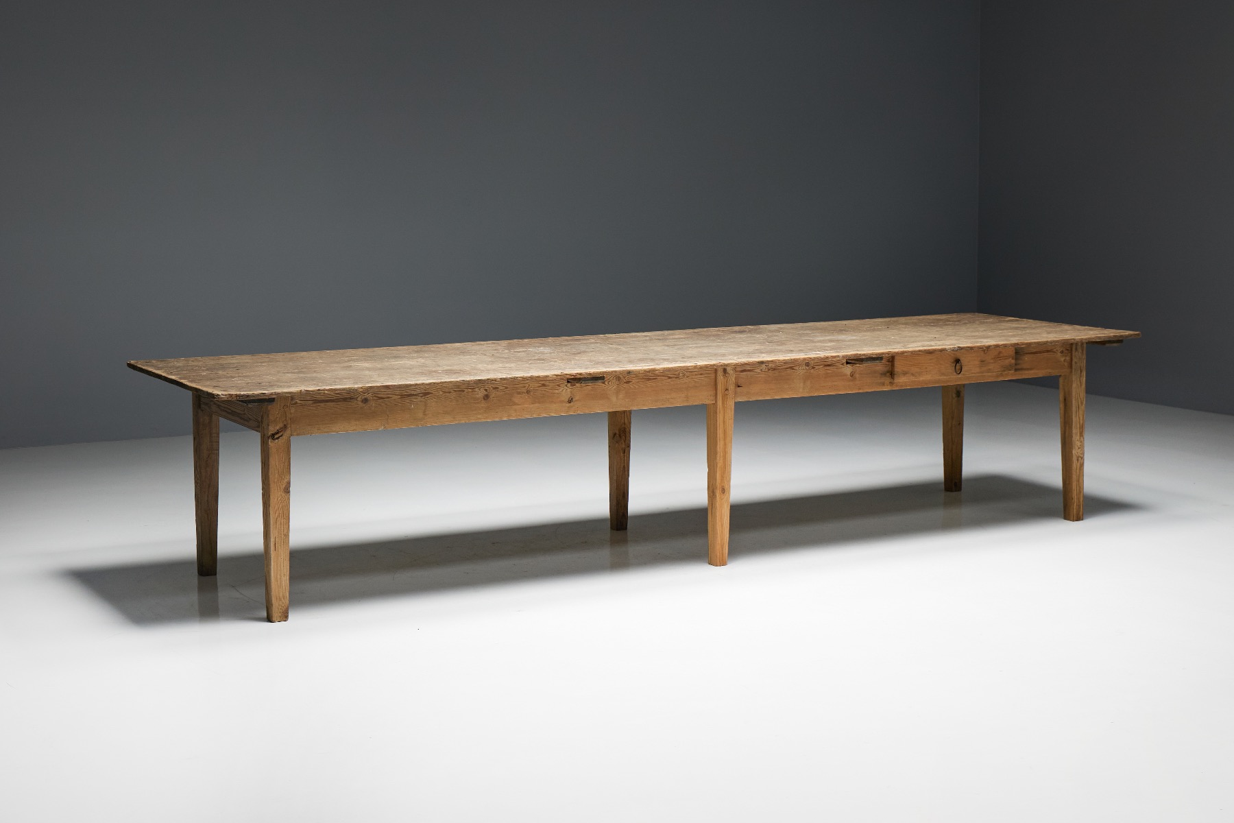 Rustic Rural Farmhouse Dining Table - 19th Century