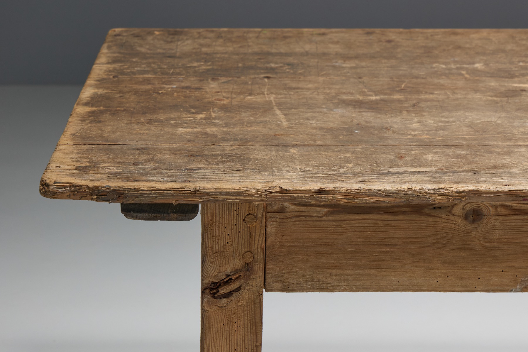 Rustic Rural Farmhouse Dining Table - 19th Century