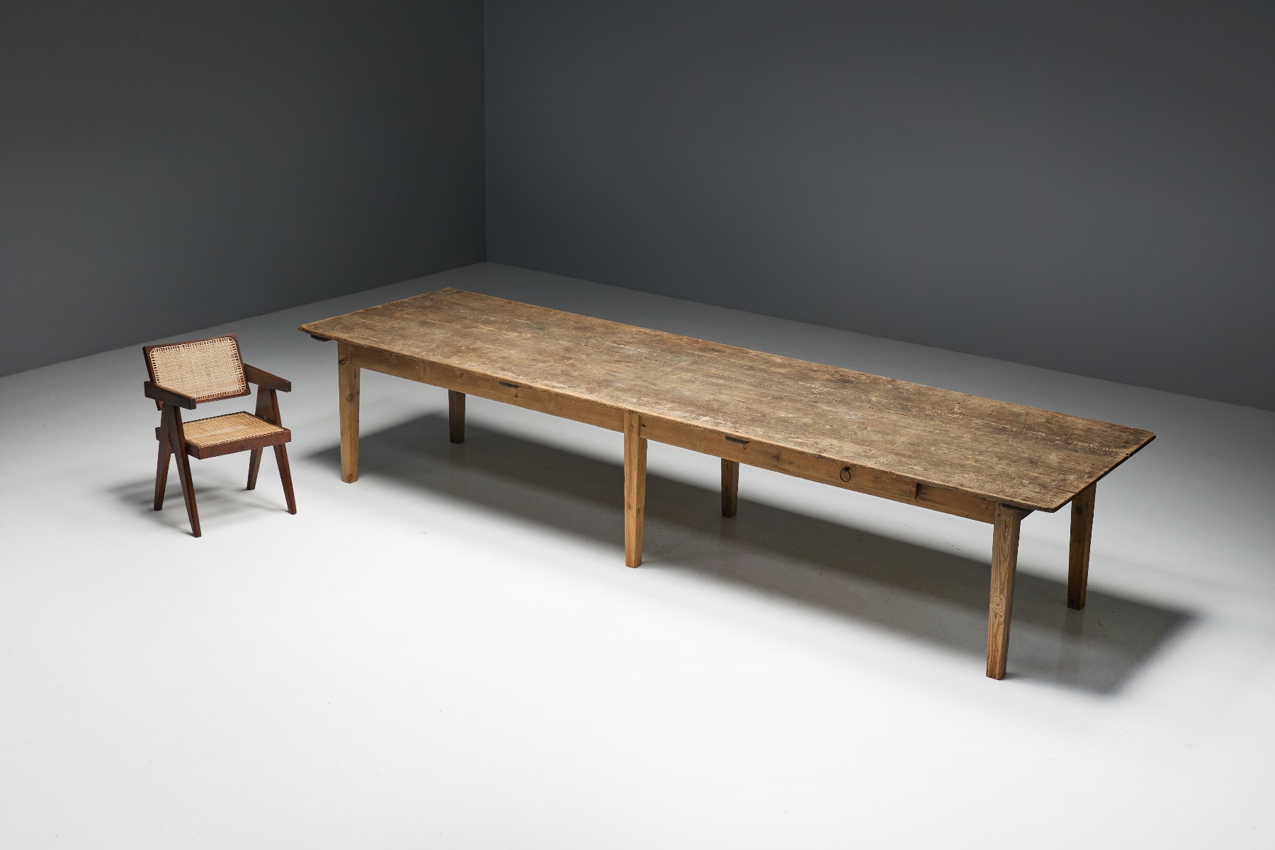 Rustic Rural Farmhouse Dining Table - 19th Century