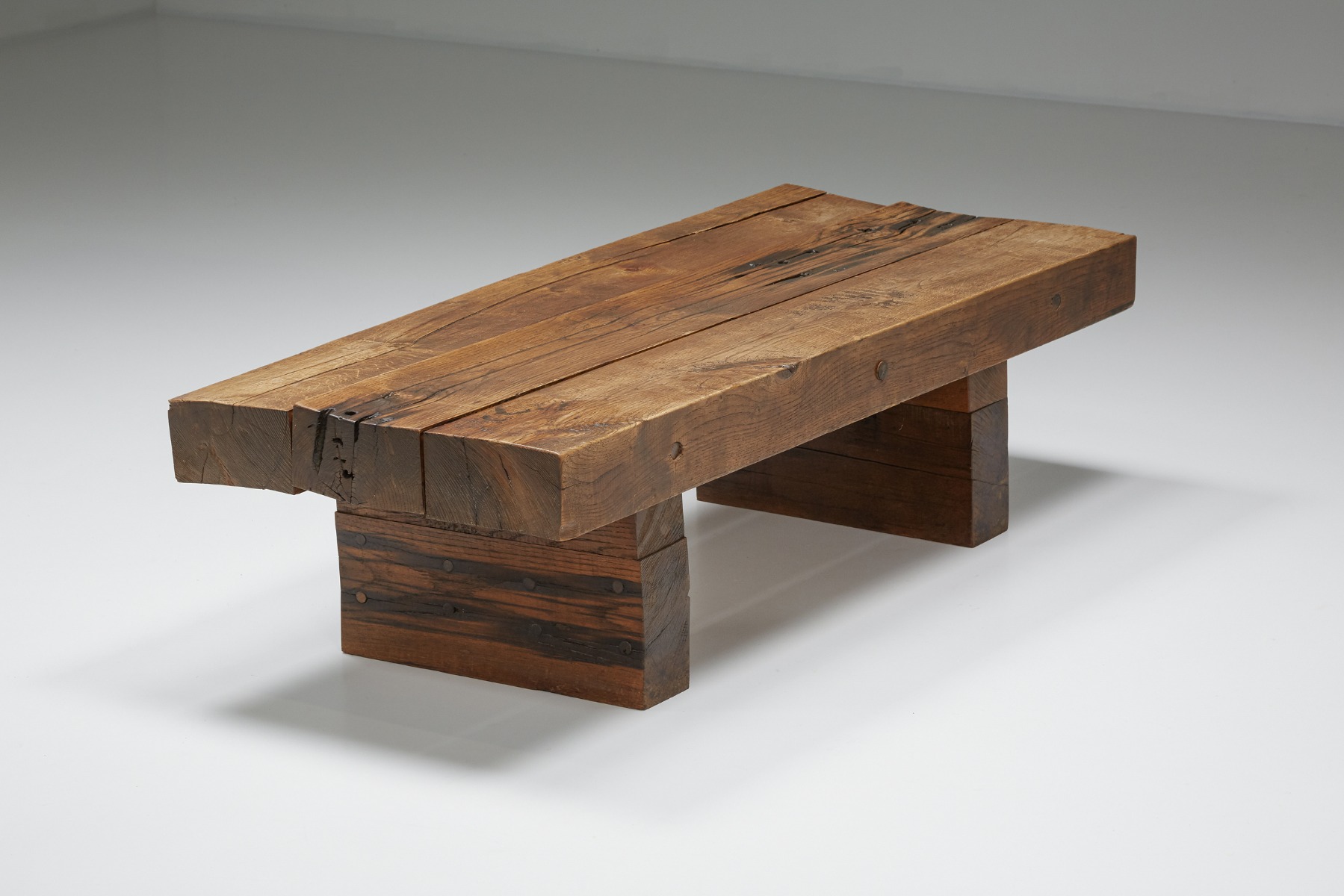 Wabi-Sabi Wooden Coffee Table - 1960's