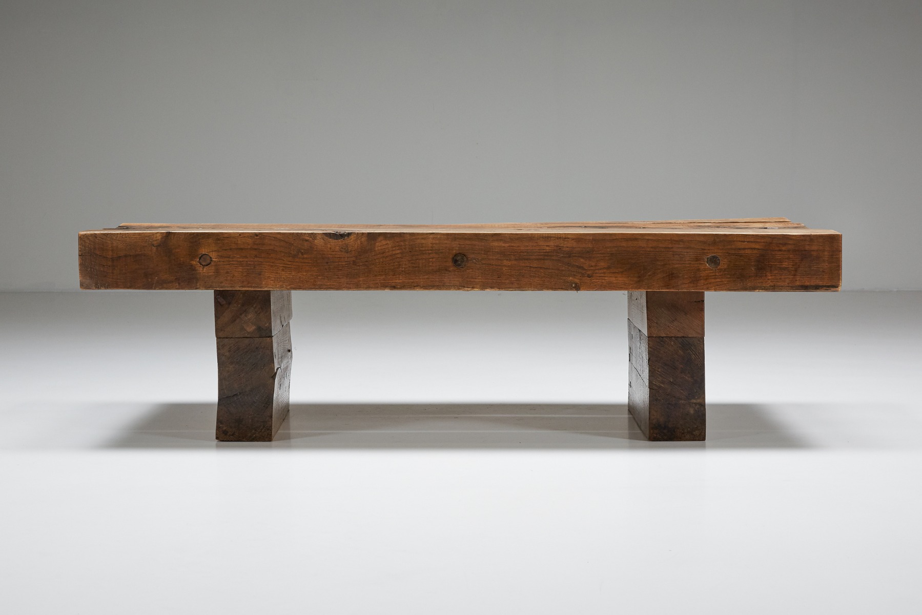 Wabi-Sabi Wooden Coffee Table - 1960's