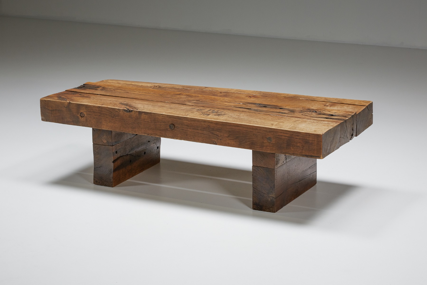 Wabi-Sabi Wooden Coffee Table - 1960's