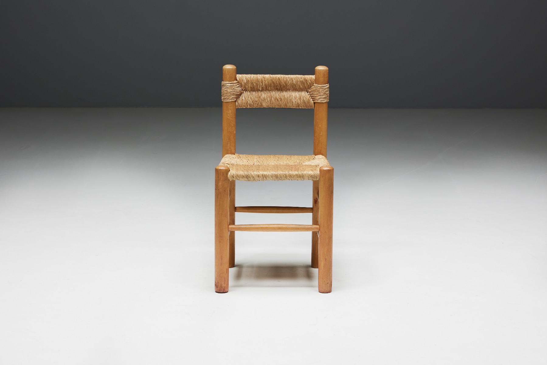 Rustic Straw Dining Chairs - 1960s