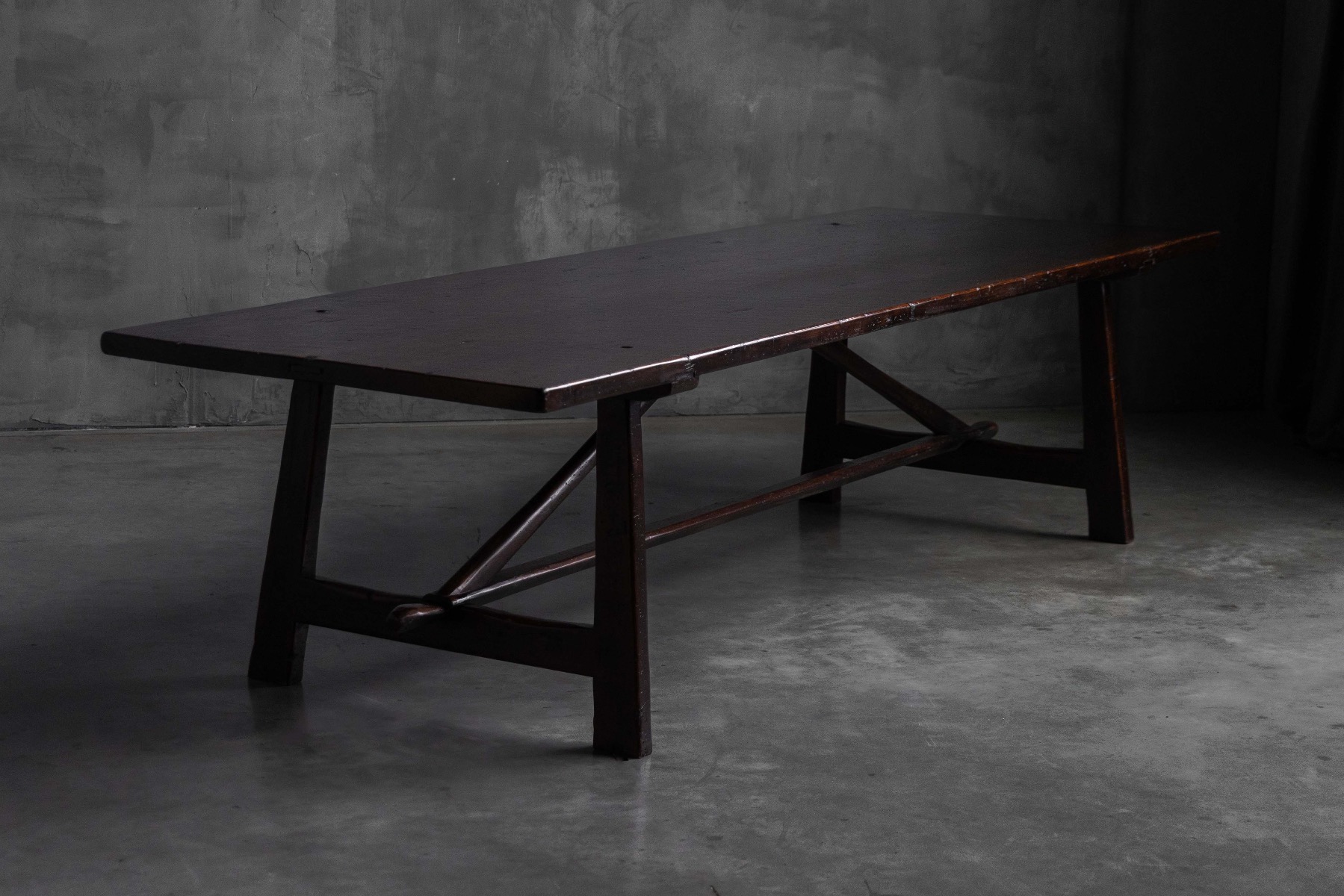 Rustic Vernacular Dining Table, France – Early 20th Century