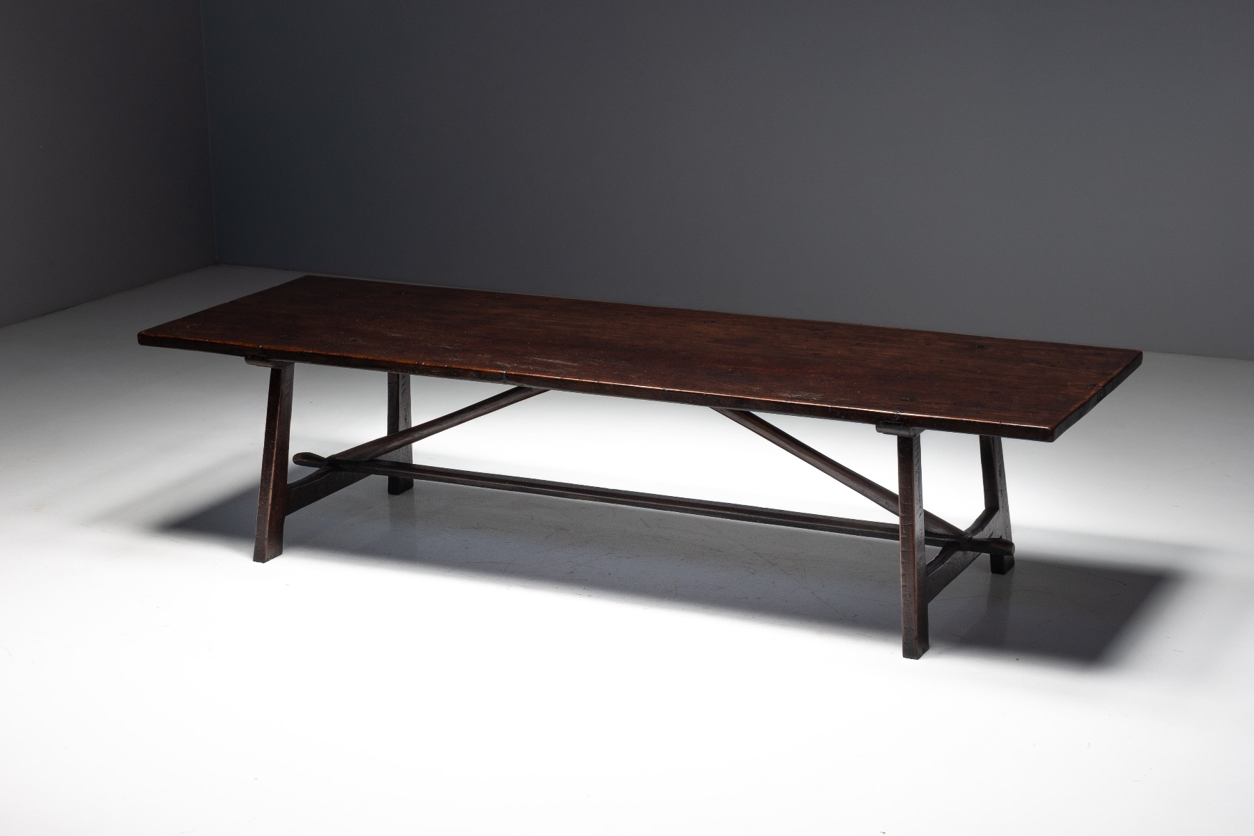 Rustic Vernacular Dining Table, France – Early 20th Century