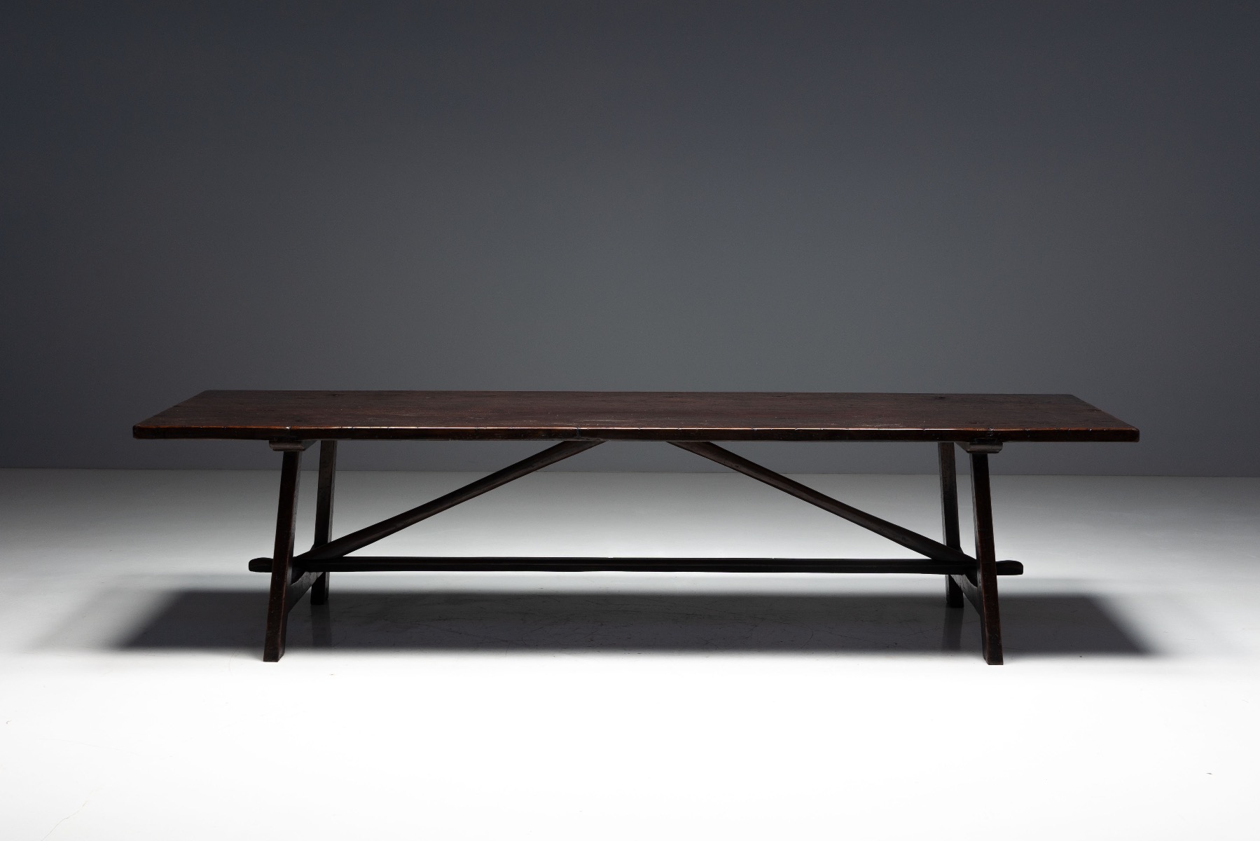 Rustic Vernacular Dining Table, France – Early 20th Century