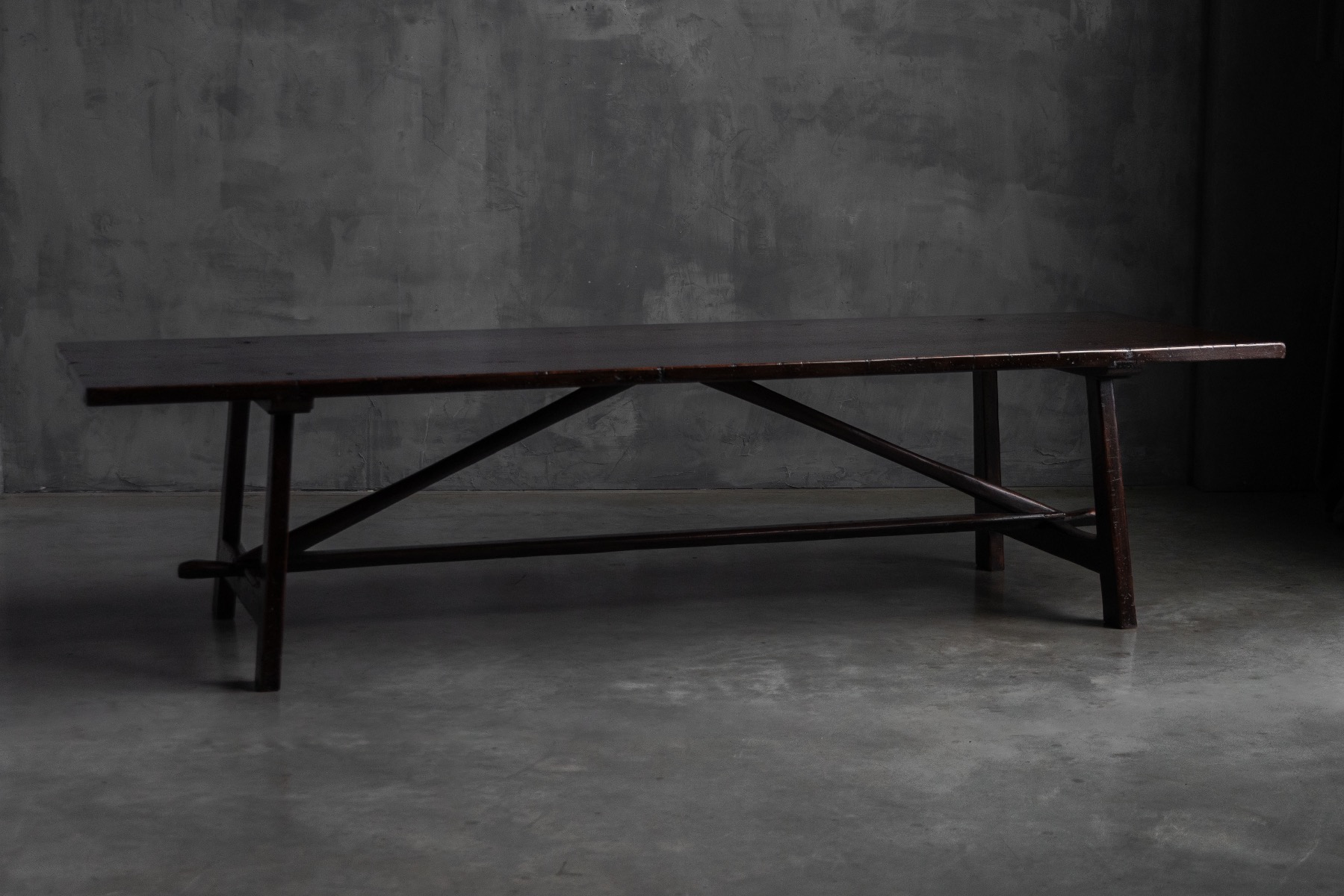 Rustic Vernacular Dining Table, France – Early 20th Century