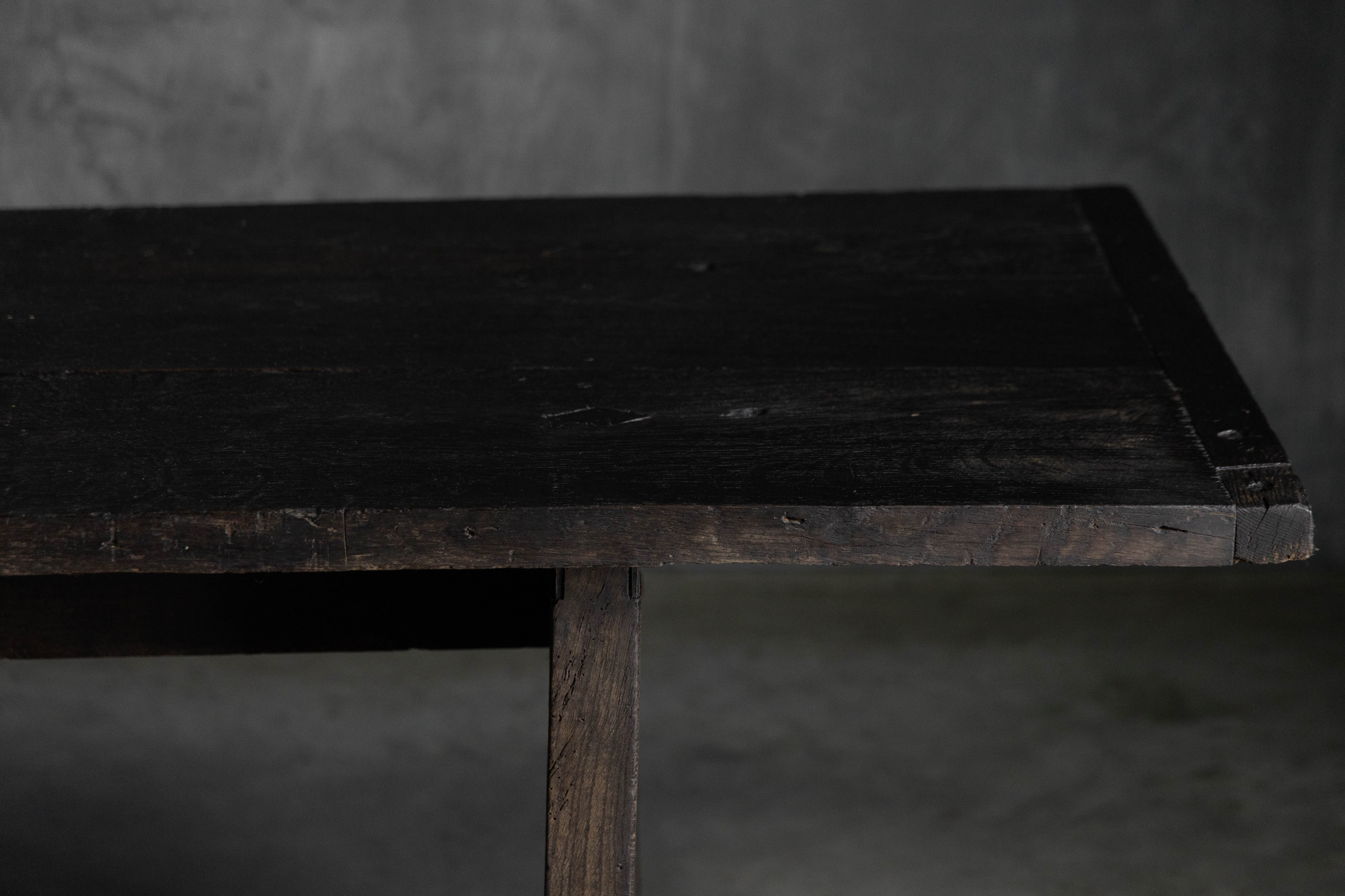 Rustic Vernacular Oak Table, France - 19th Century