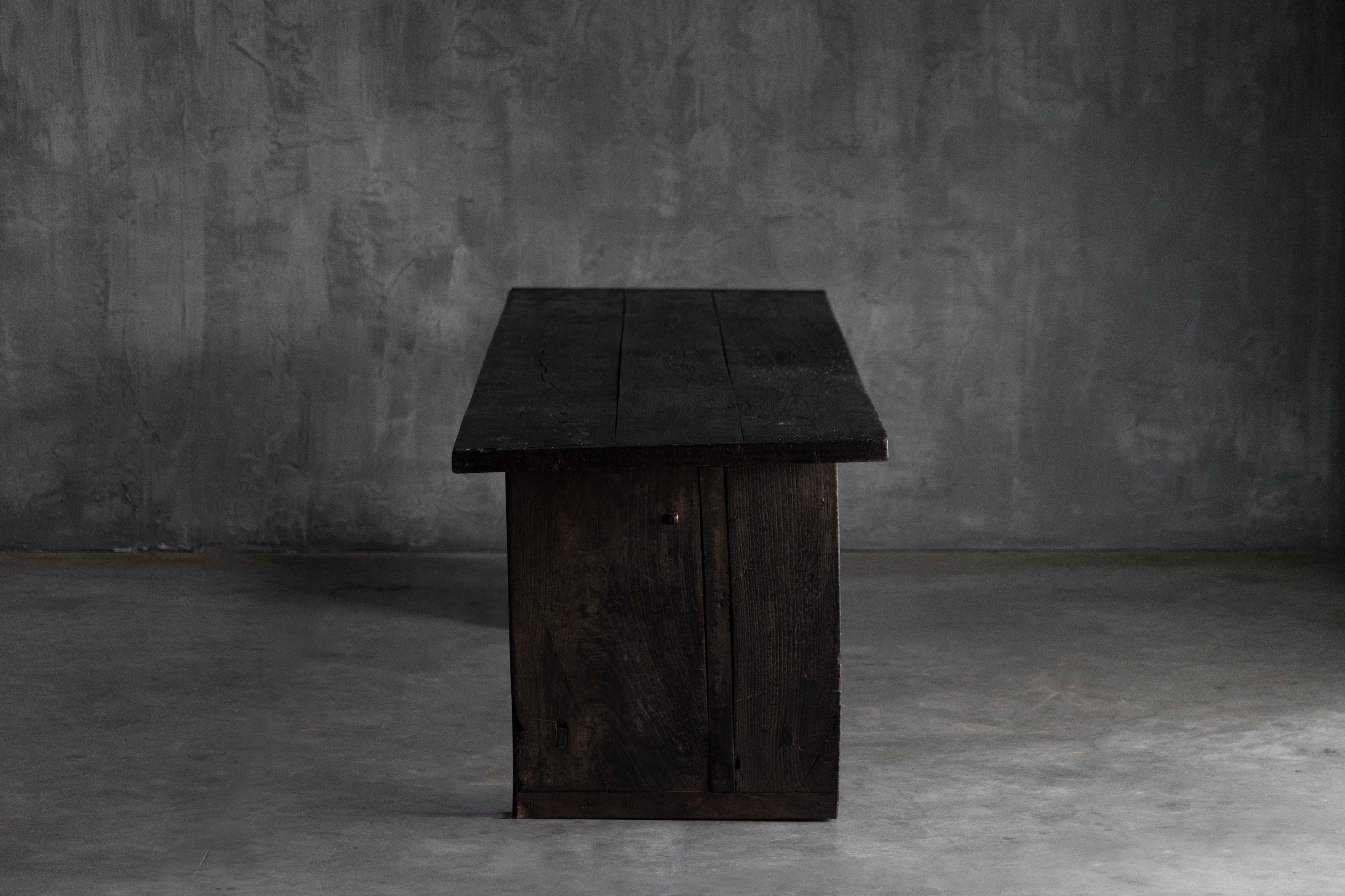Rustic Vernacular Oak Table, France - 19th Century