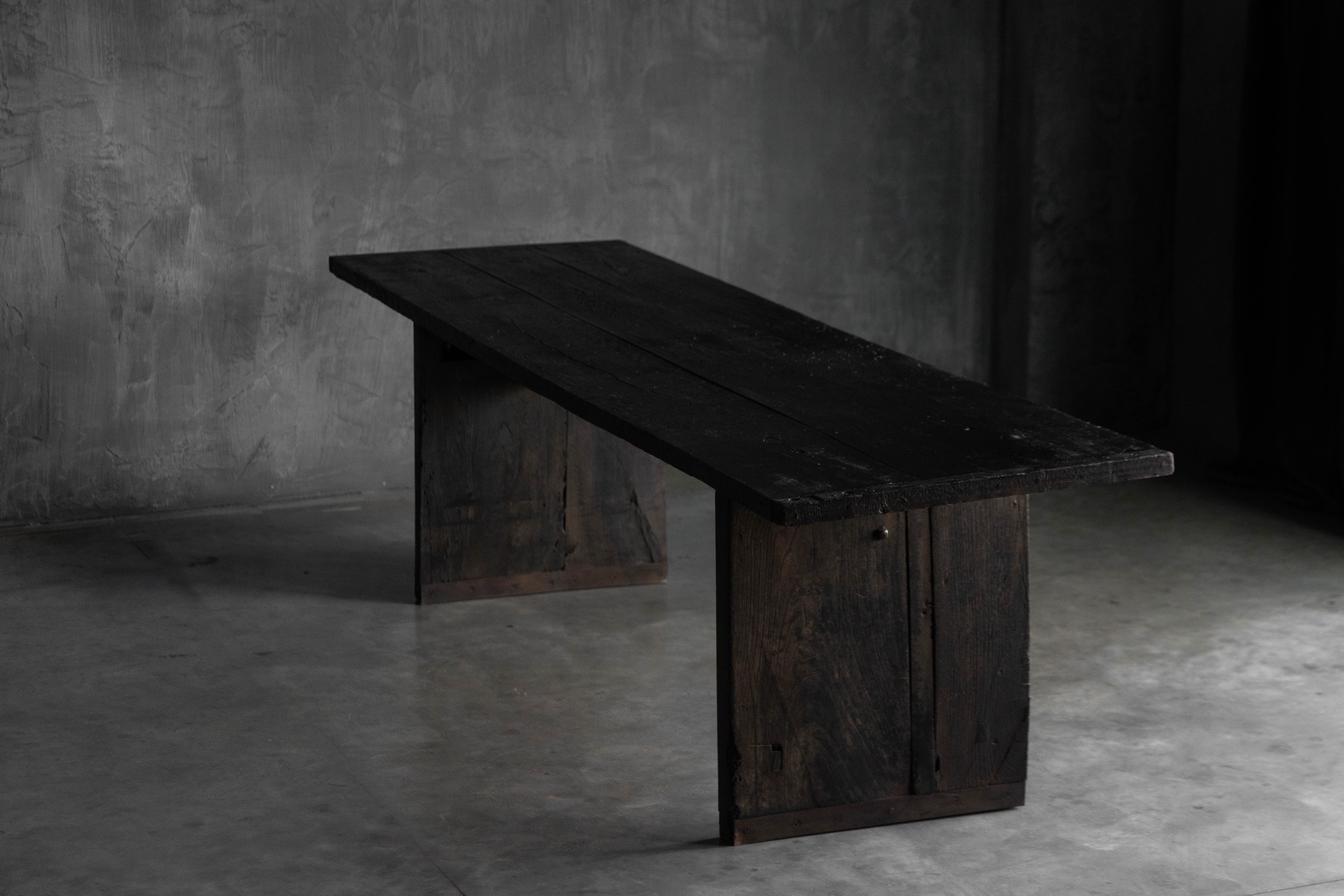 Rustic Vernacular Oak Table, France - 19th Century