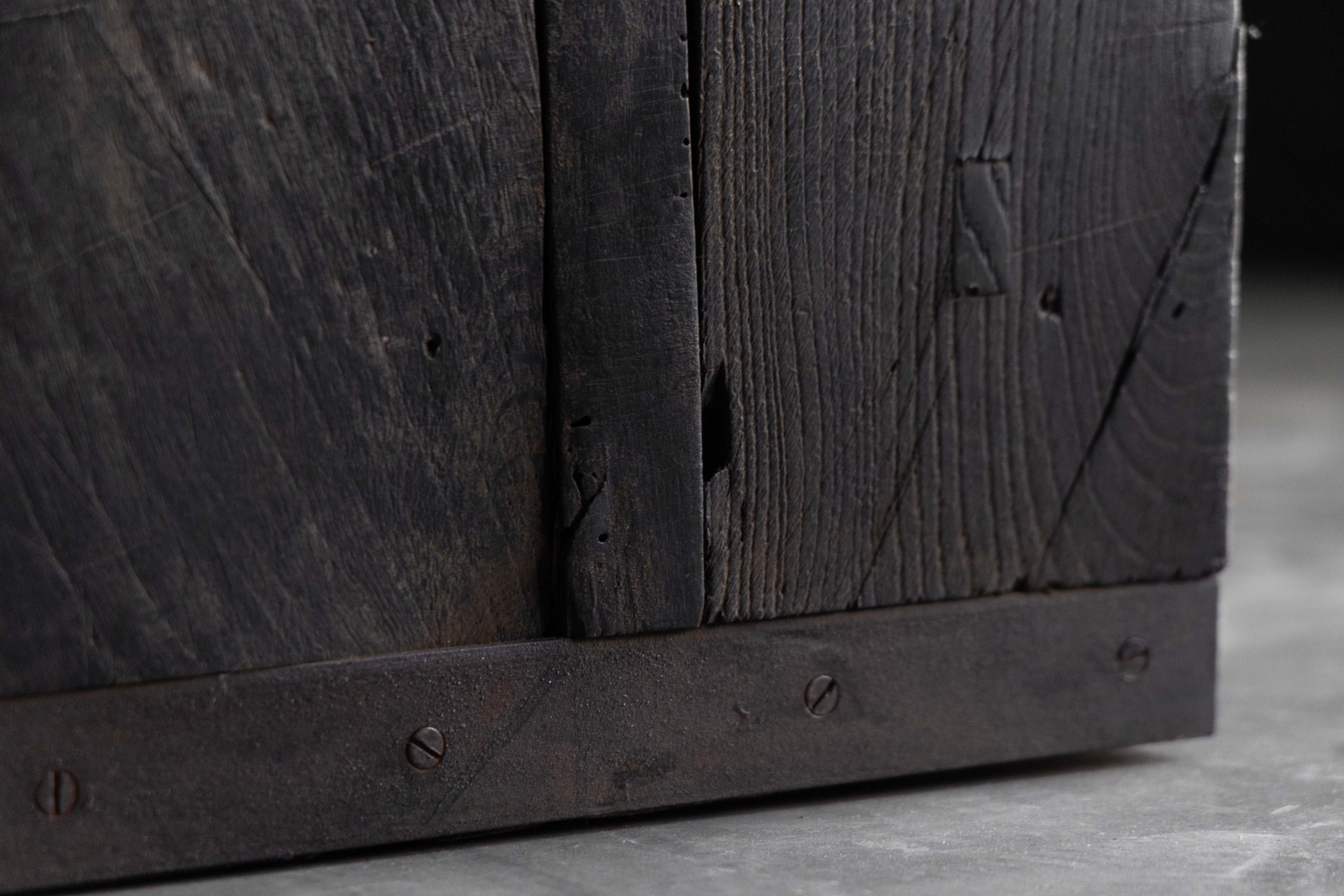 Rustic Vernacular Oak Table, France - 19th Century