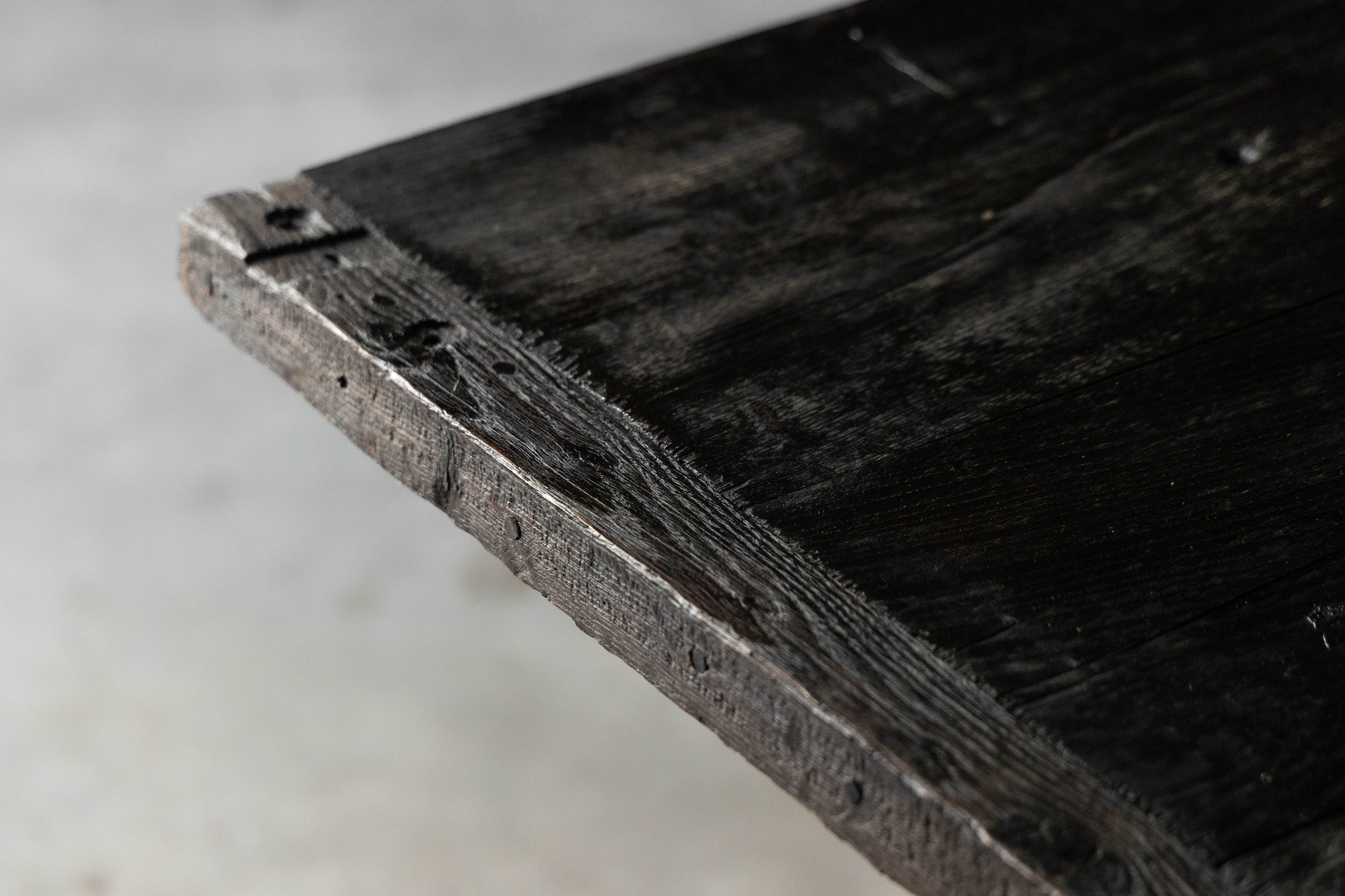 Rustic Vernacular Oak Table, France - 19th Century