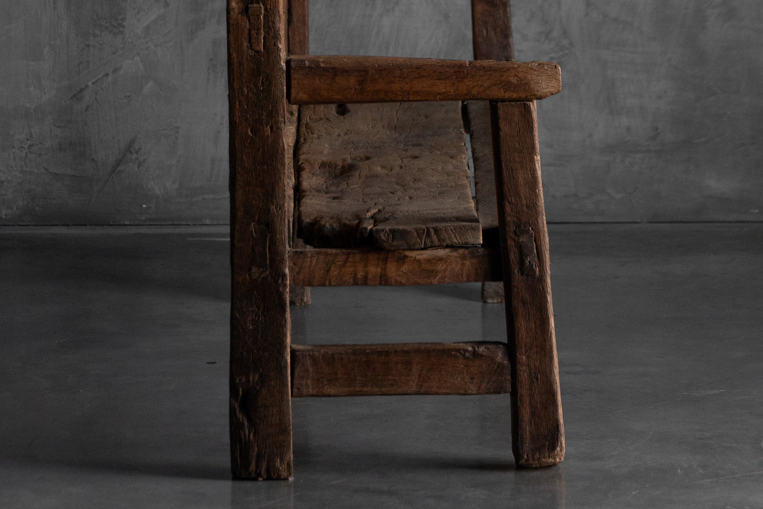 Rustic Vernacular Wooden Bench, France - 19th Century