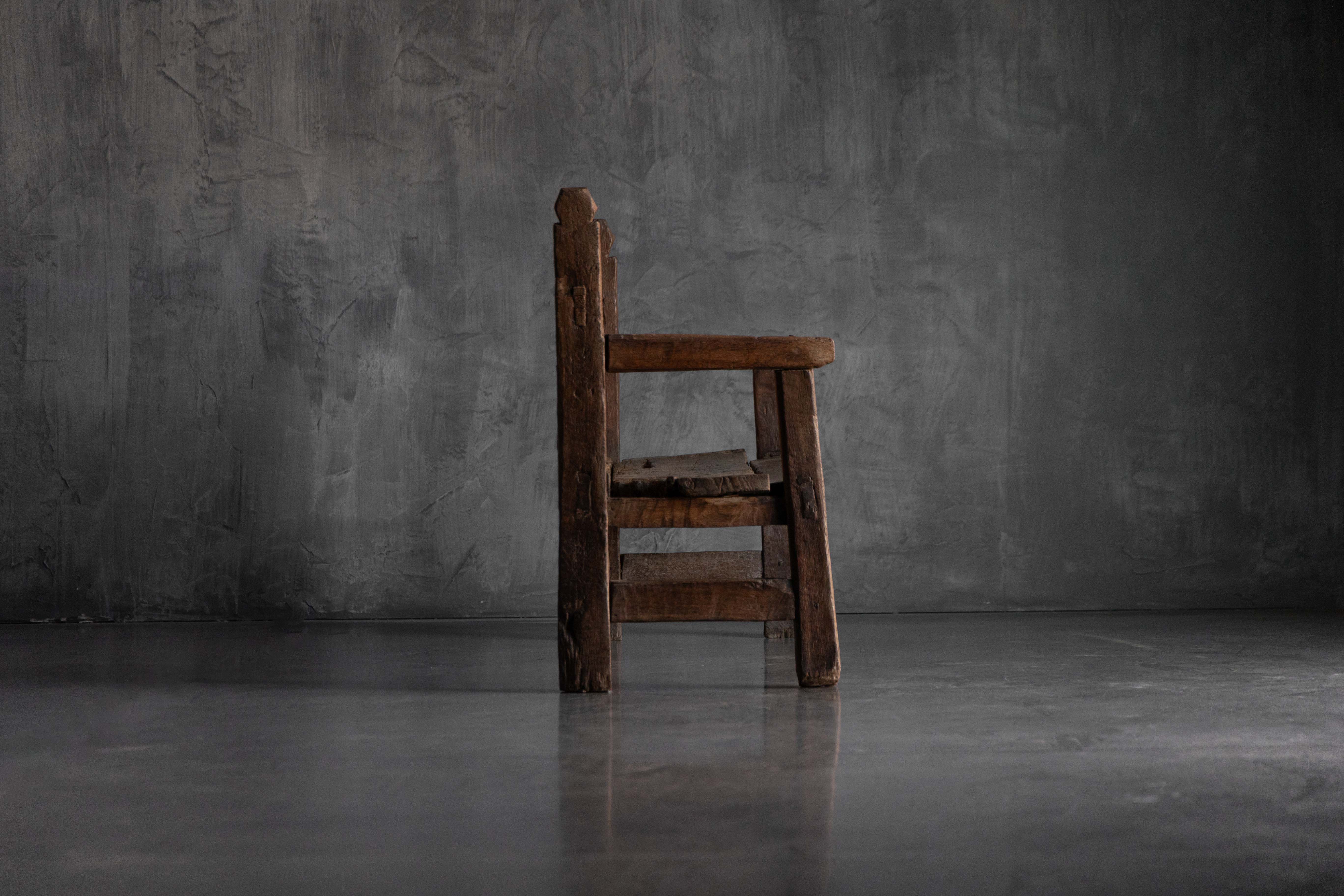 Rustic Vernacular Wooden Bench, France - 19th Century