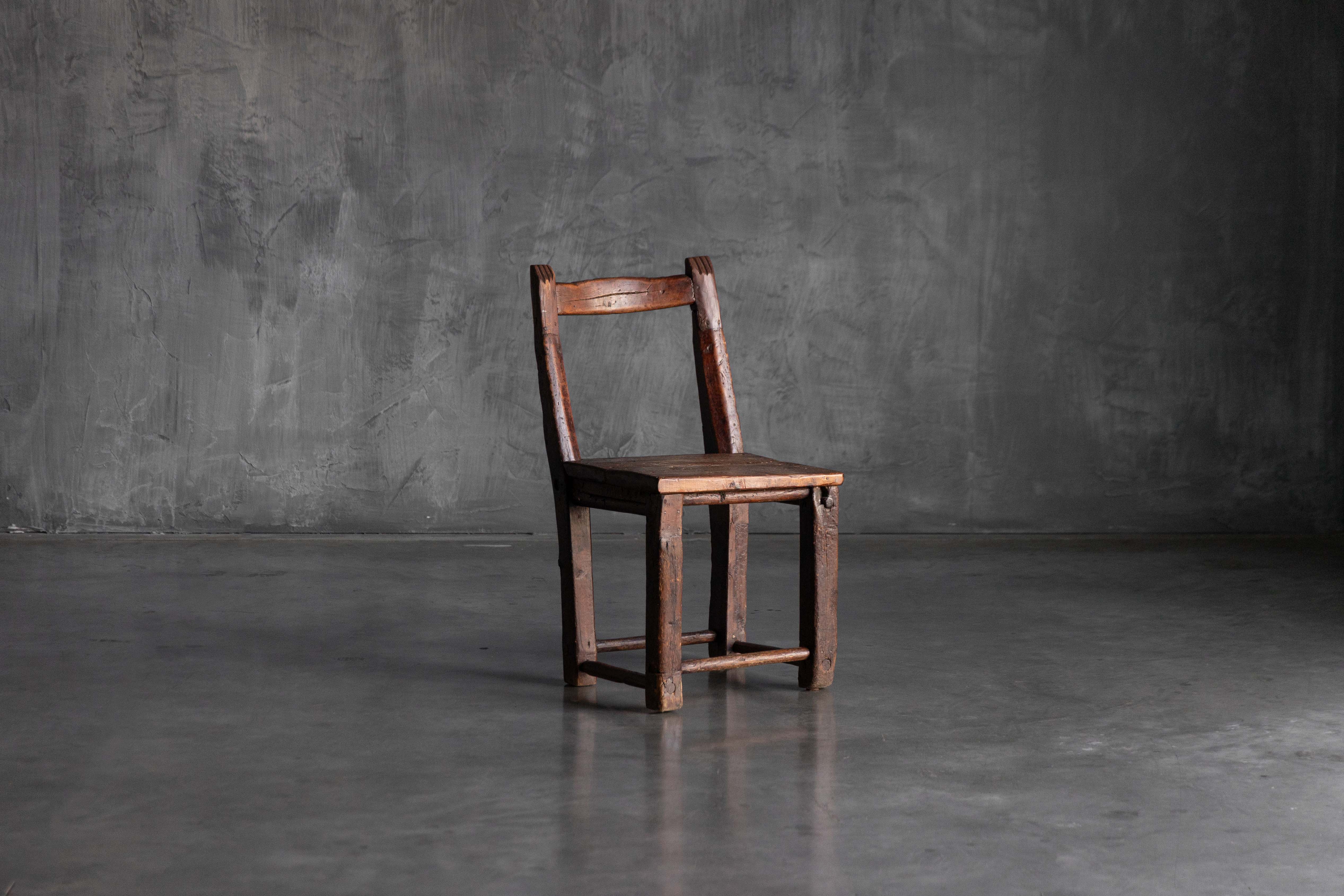 Rustic Vernacular Wooden Chair - 19th Century 