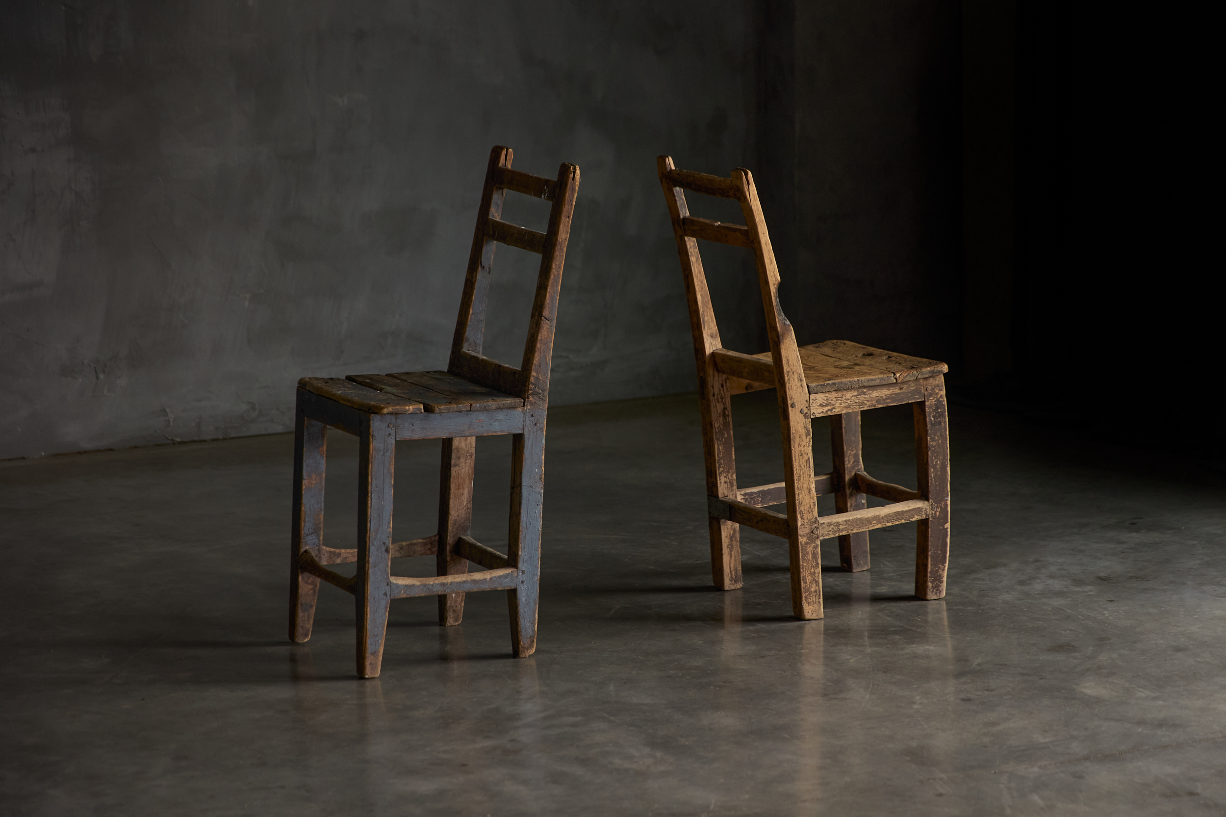 Rustic Vernacular Wooden Chair, France - 19th Century