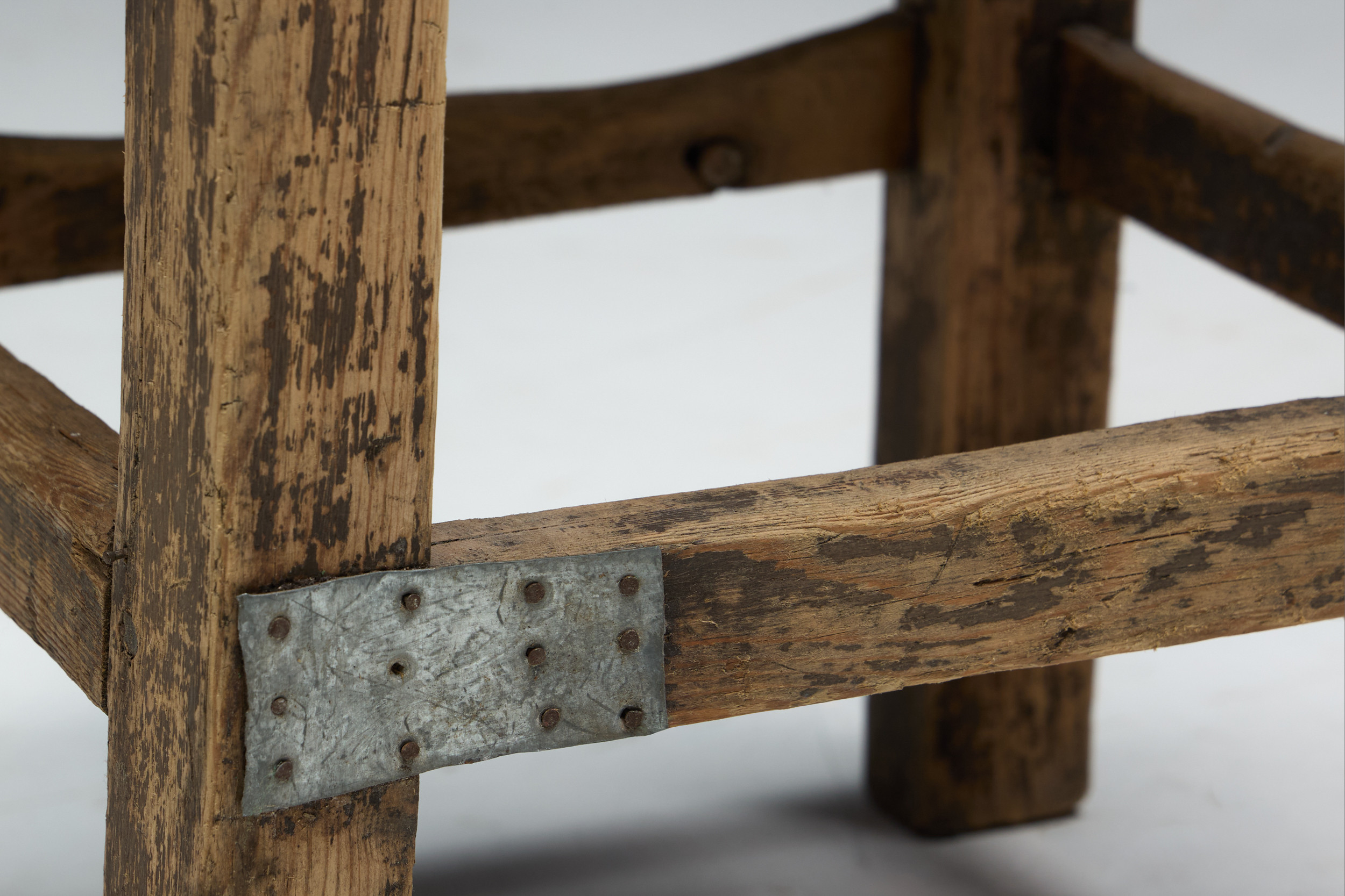 Rustic Vernacular Wooden Chair, France - 19th Century