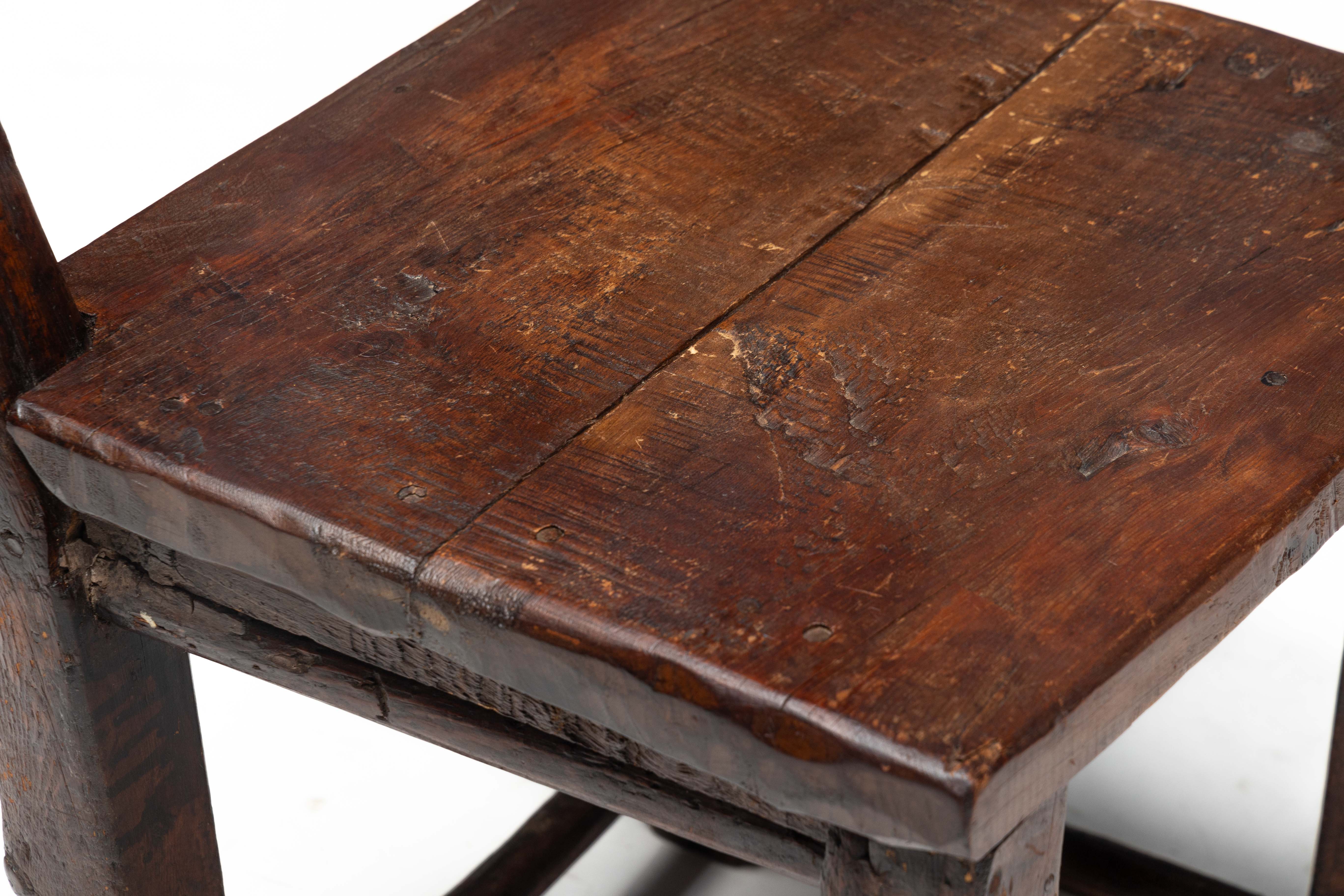 Rustic Vernacular Wooden Chair - 19th Century 