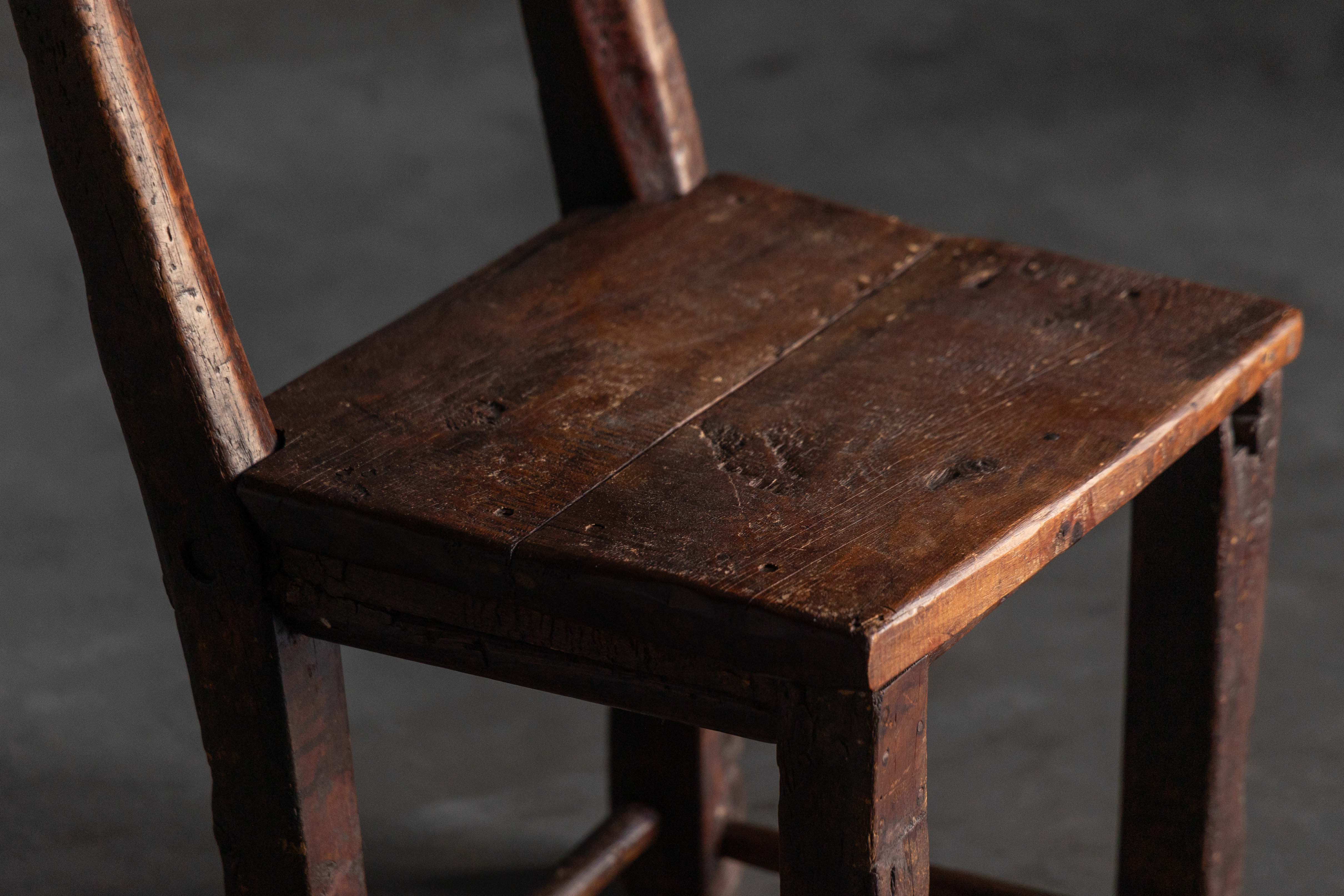 Rustic Vernacular Wooden Chair - 19th Century 