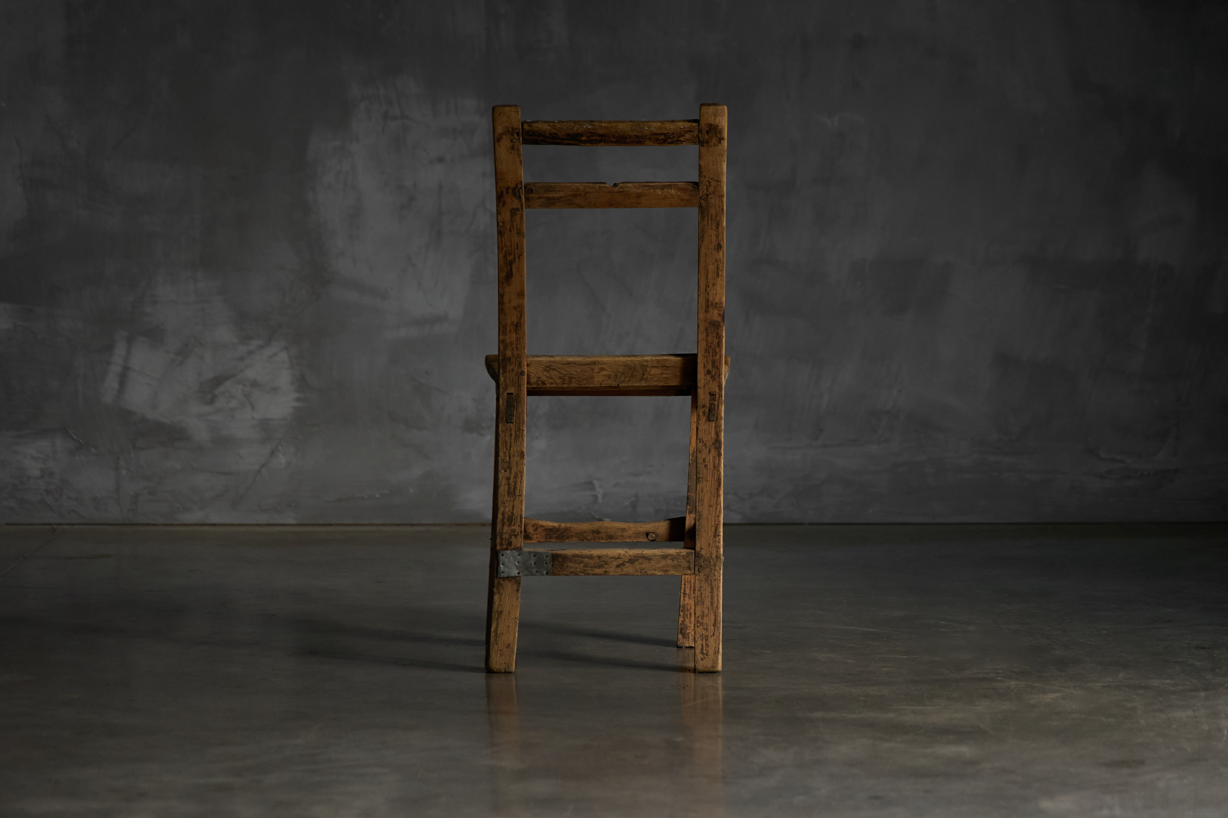 Rustic Vernacular Wooden Chair, France - 19th Century