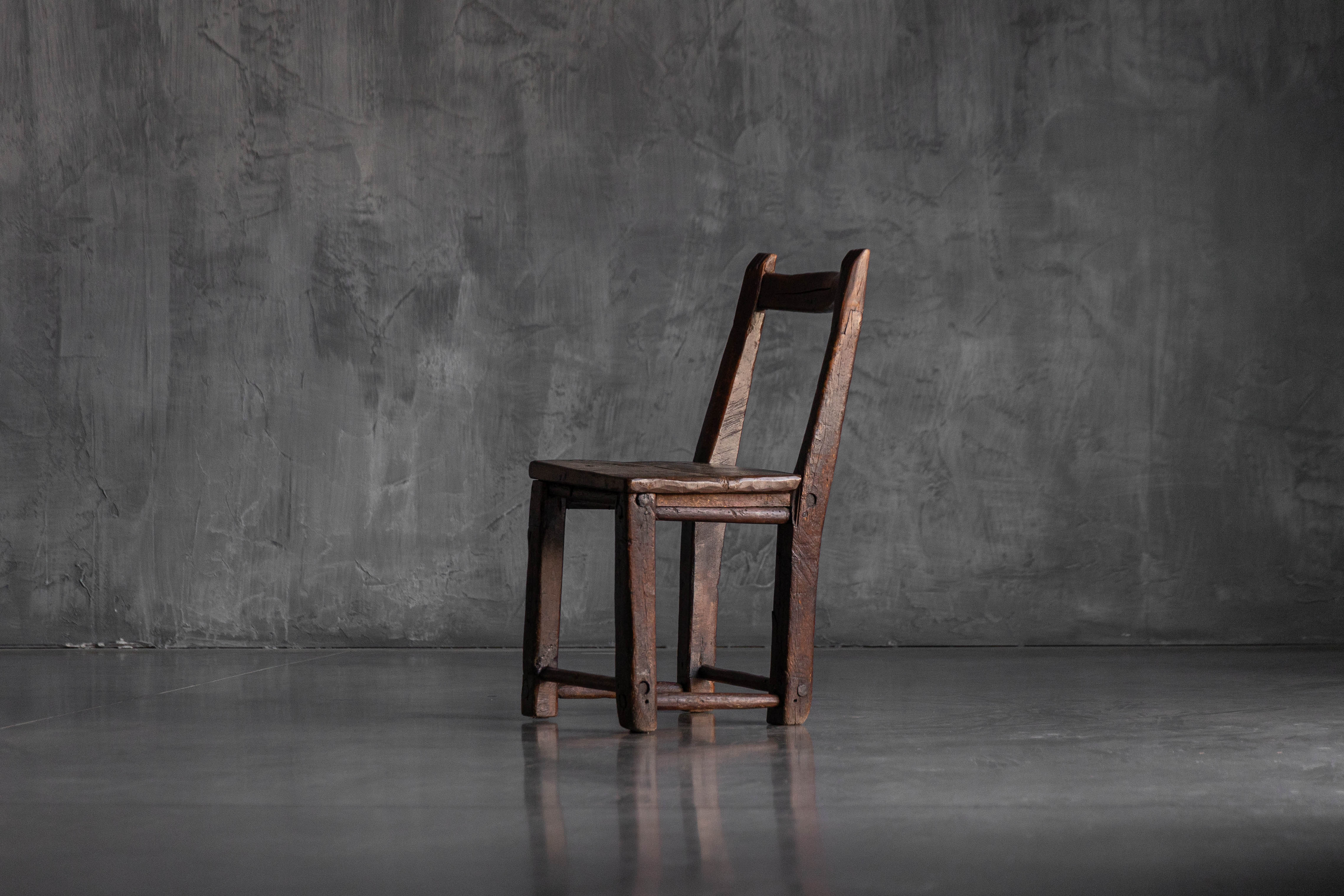 Rustic Vernacular Wooden Chair - 19th Century 