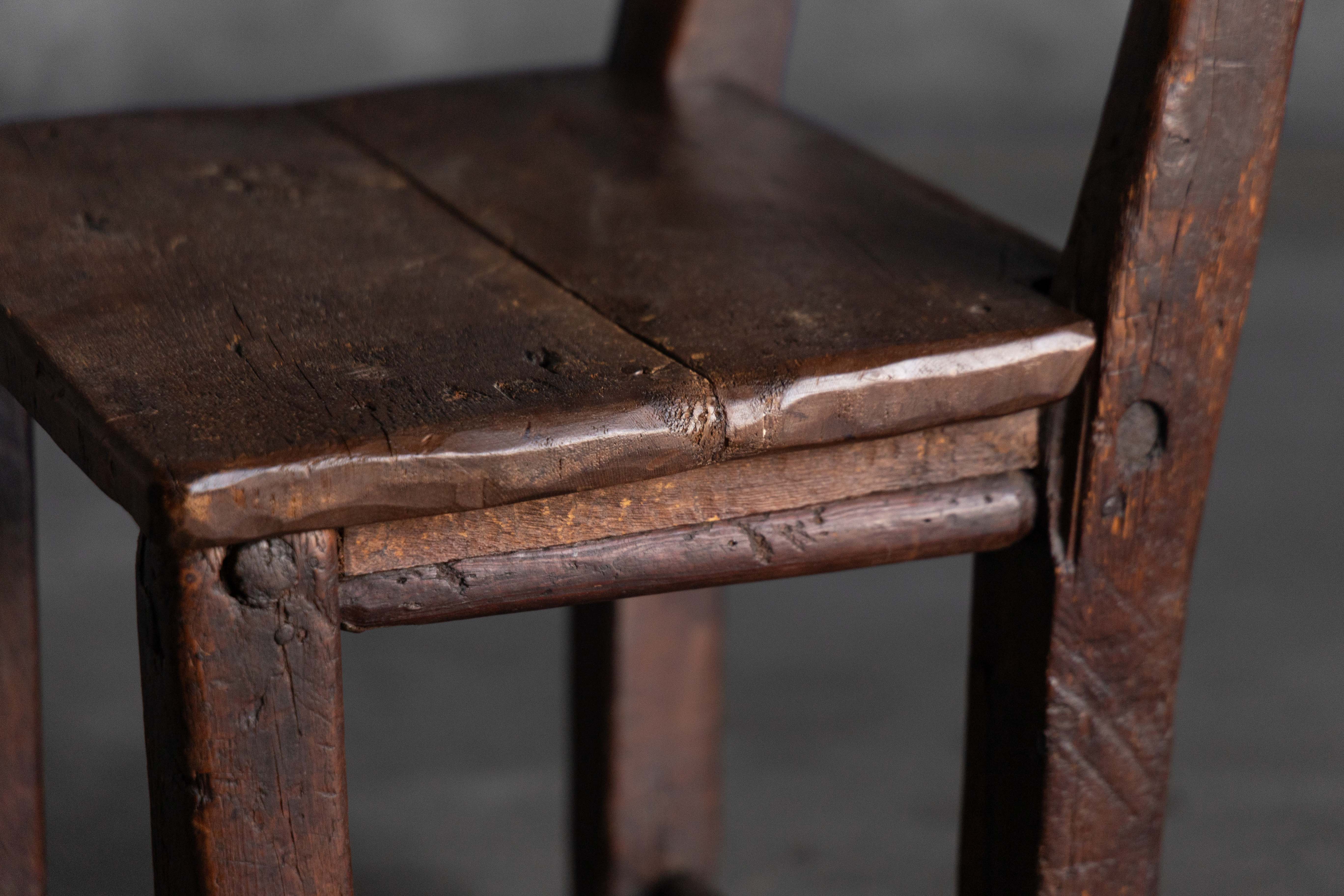 Rustic Vernacular Wooden Chair - 19th Century 