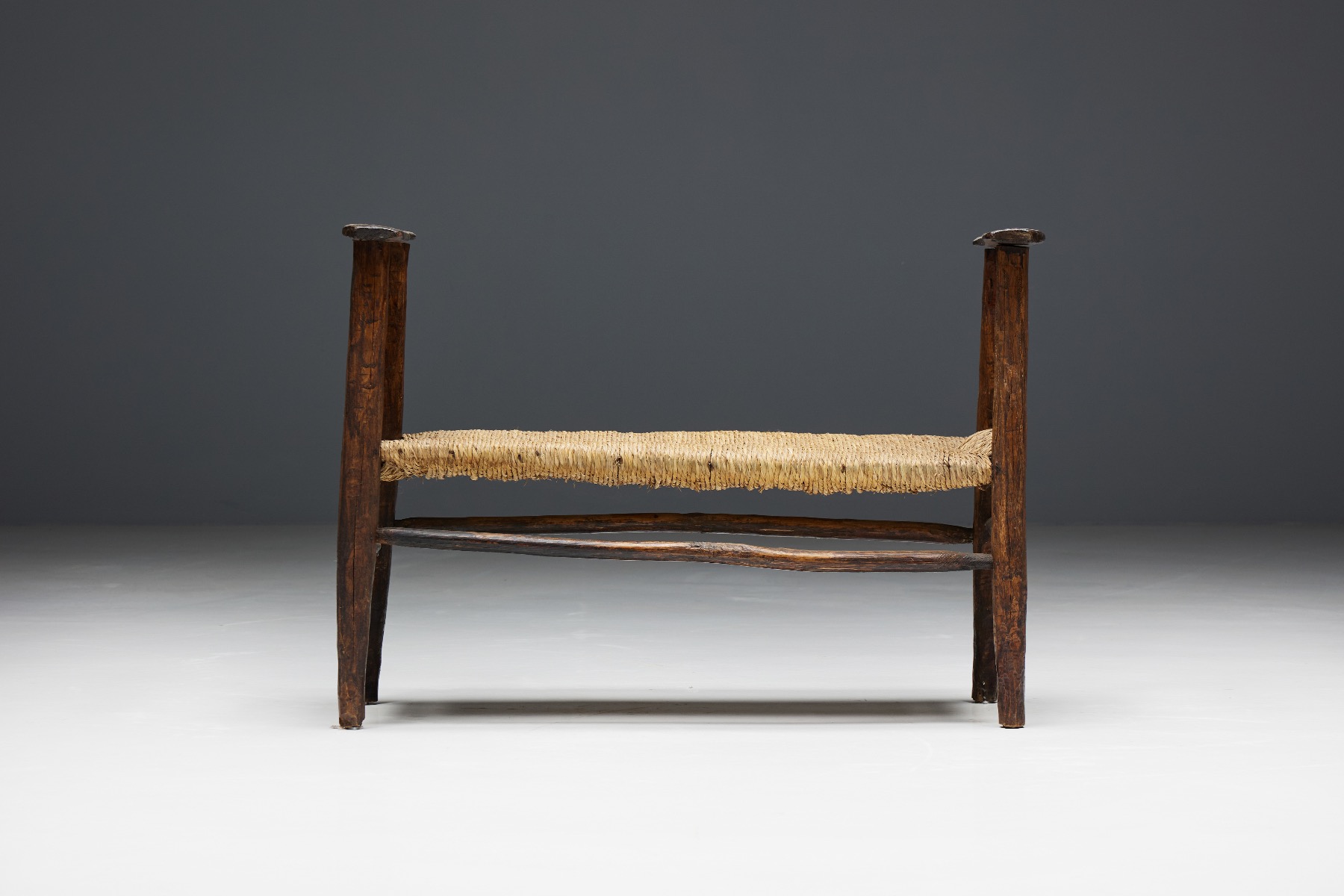 Wabi Sabi Rustic Bench - 19th Century