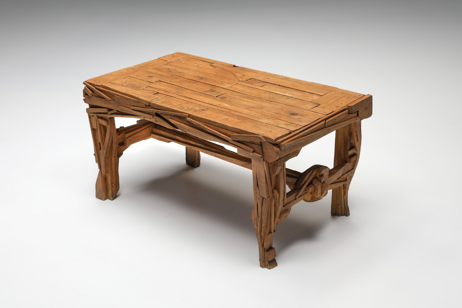Rustic Wabi-Sabi Coffee Table - 1900s