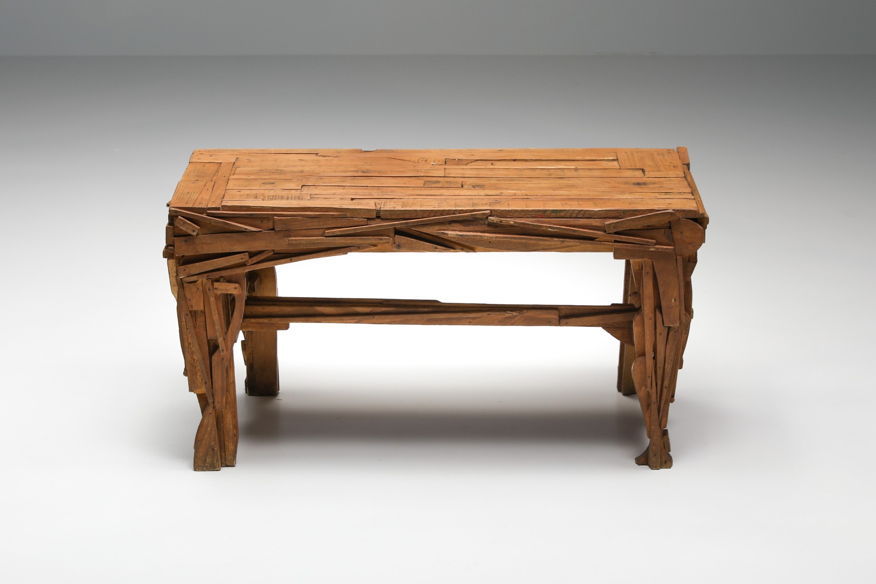 Rustic Wabi-Sabi Coffee Table - 1900s