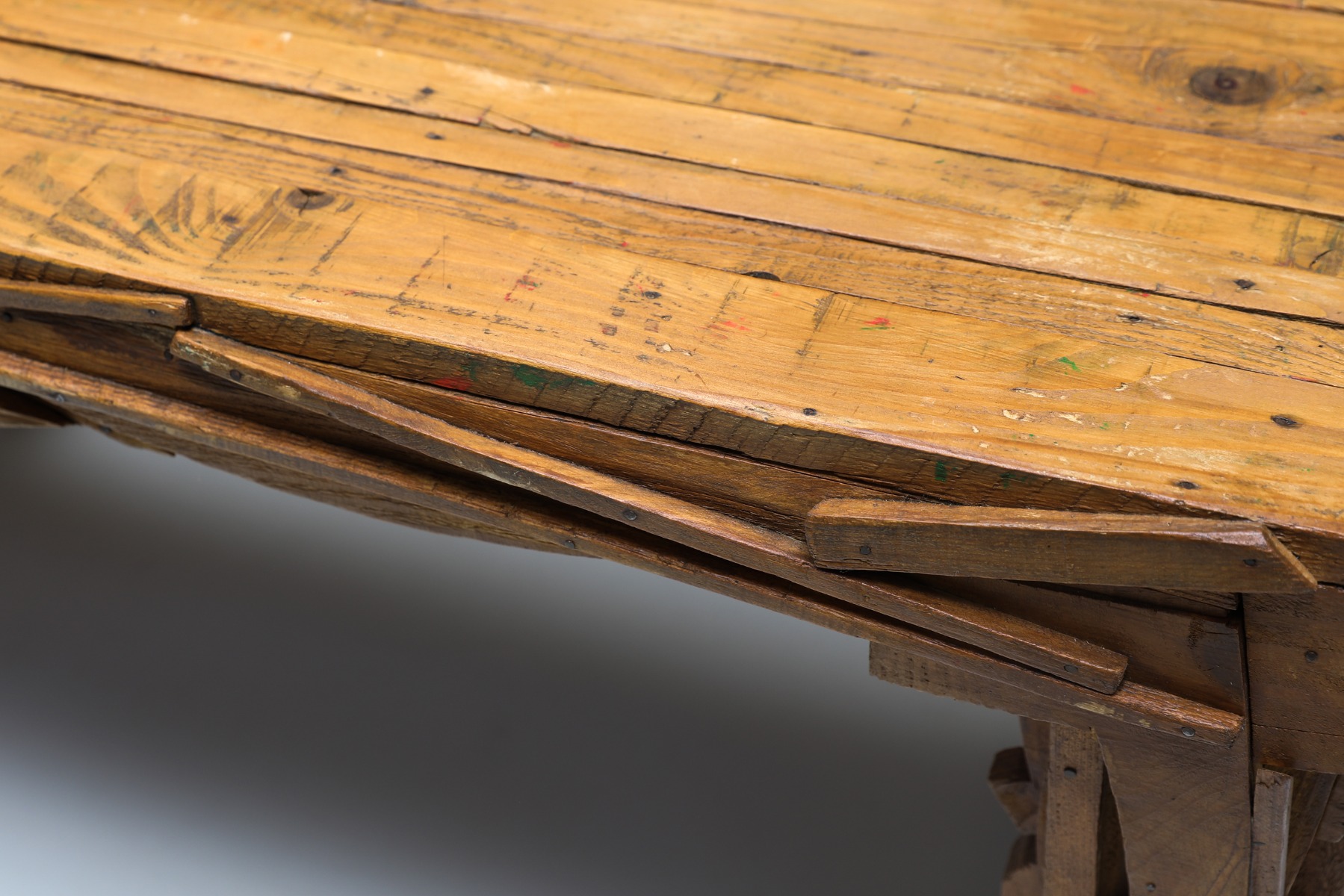 Rustic Wabi-Sabi Coffee Table - 1900s