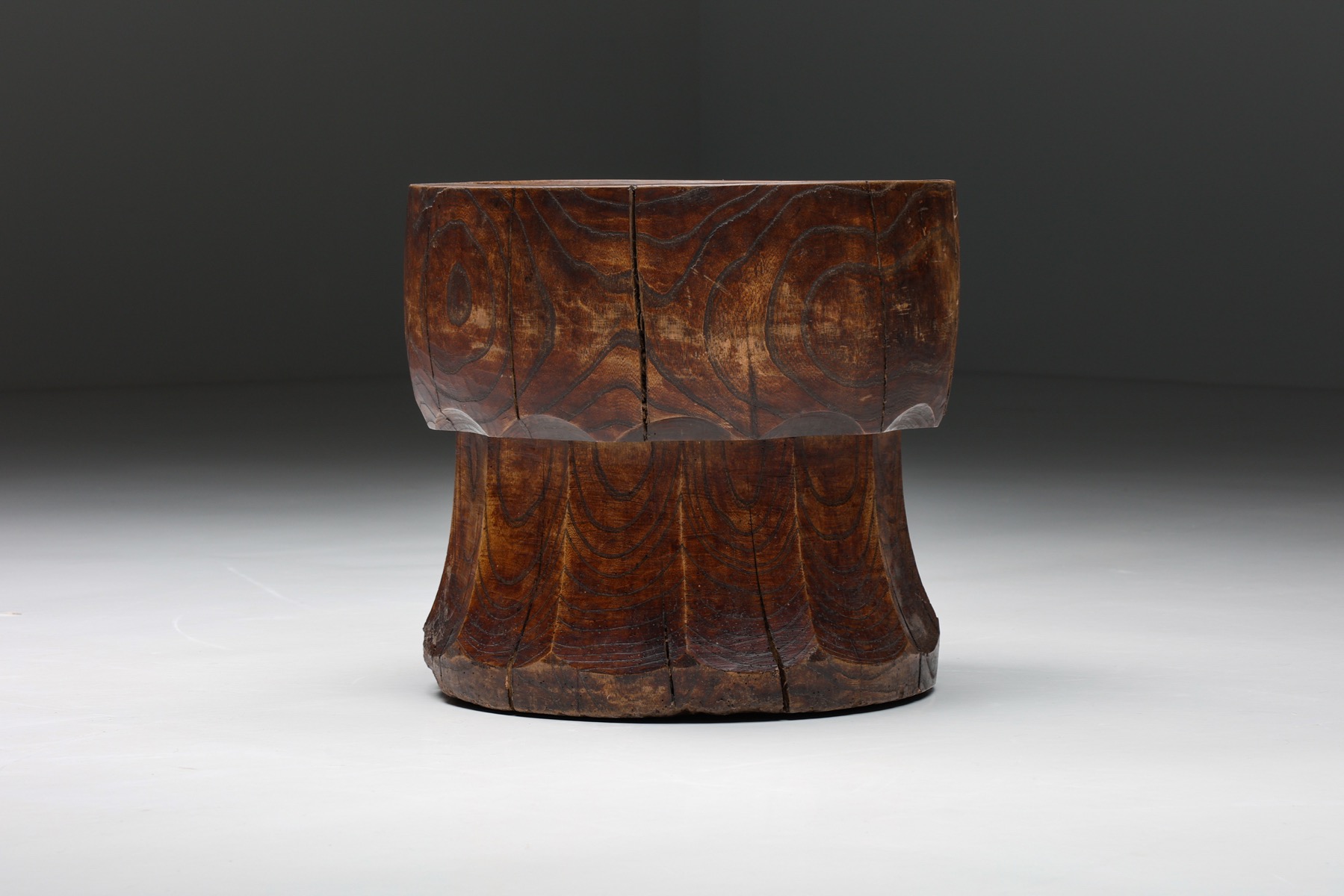 Japanese XL Wooden Mortar - 1920s
