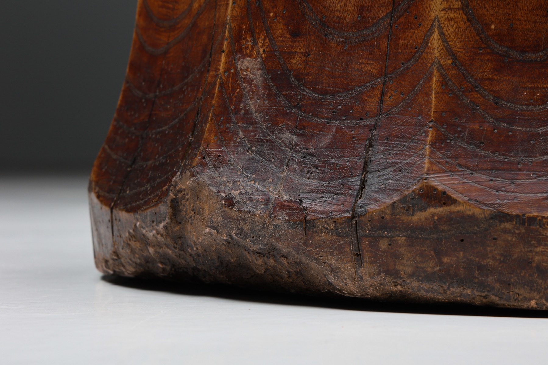 Japanese XL Wooden Mortar - 1920s