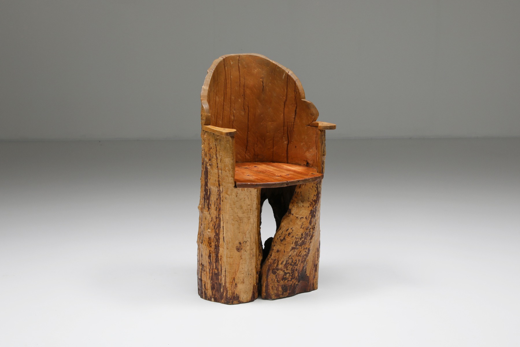 Wabi-Sabi organic wooden chair - 1830's