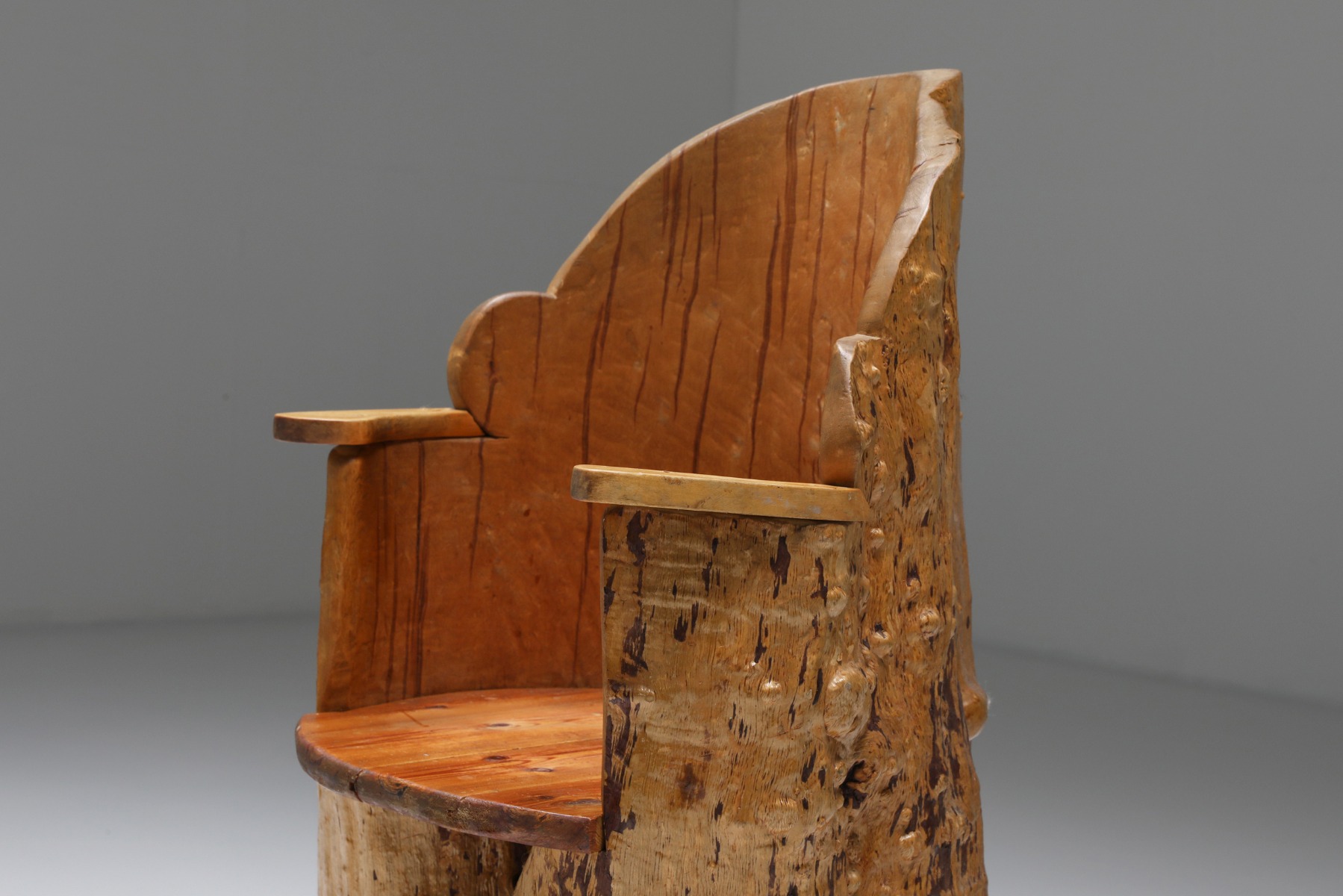 Wabi-Sabi organic wooden chair - 1830's