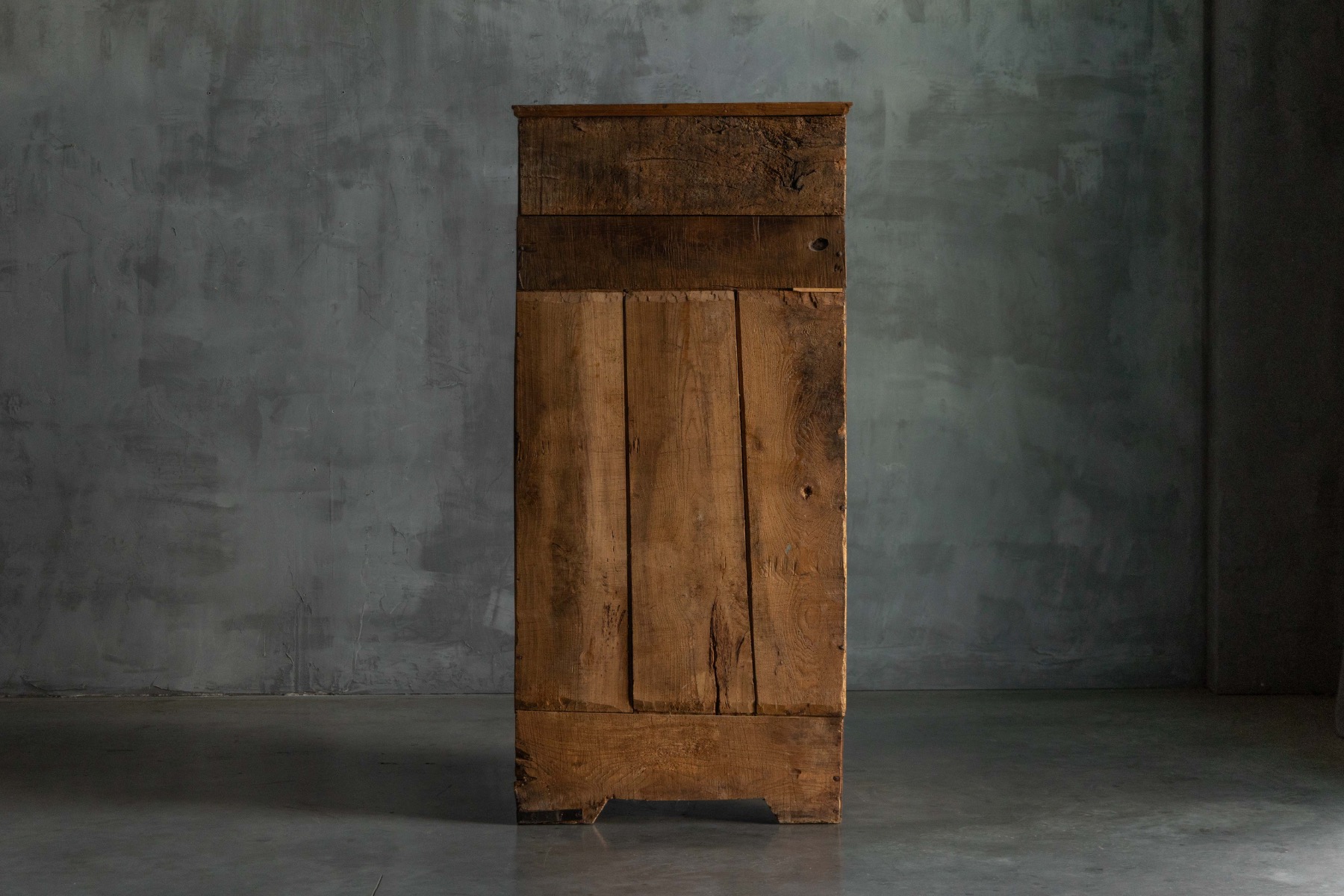 Rustic Walnut Cupboard - 19th Century