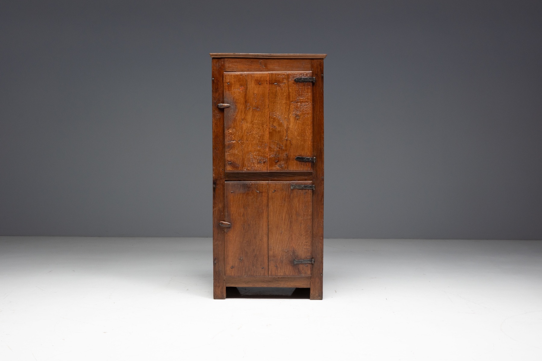 Rustic Walnut Cupboard - 19th Century