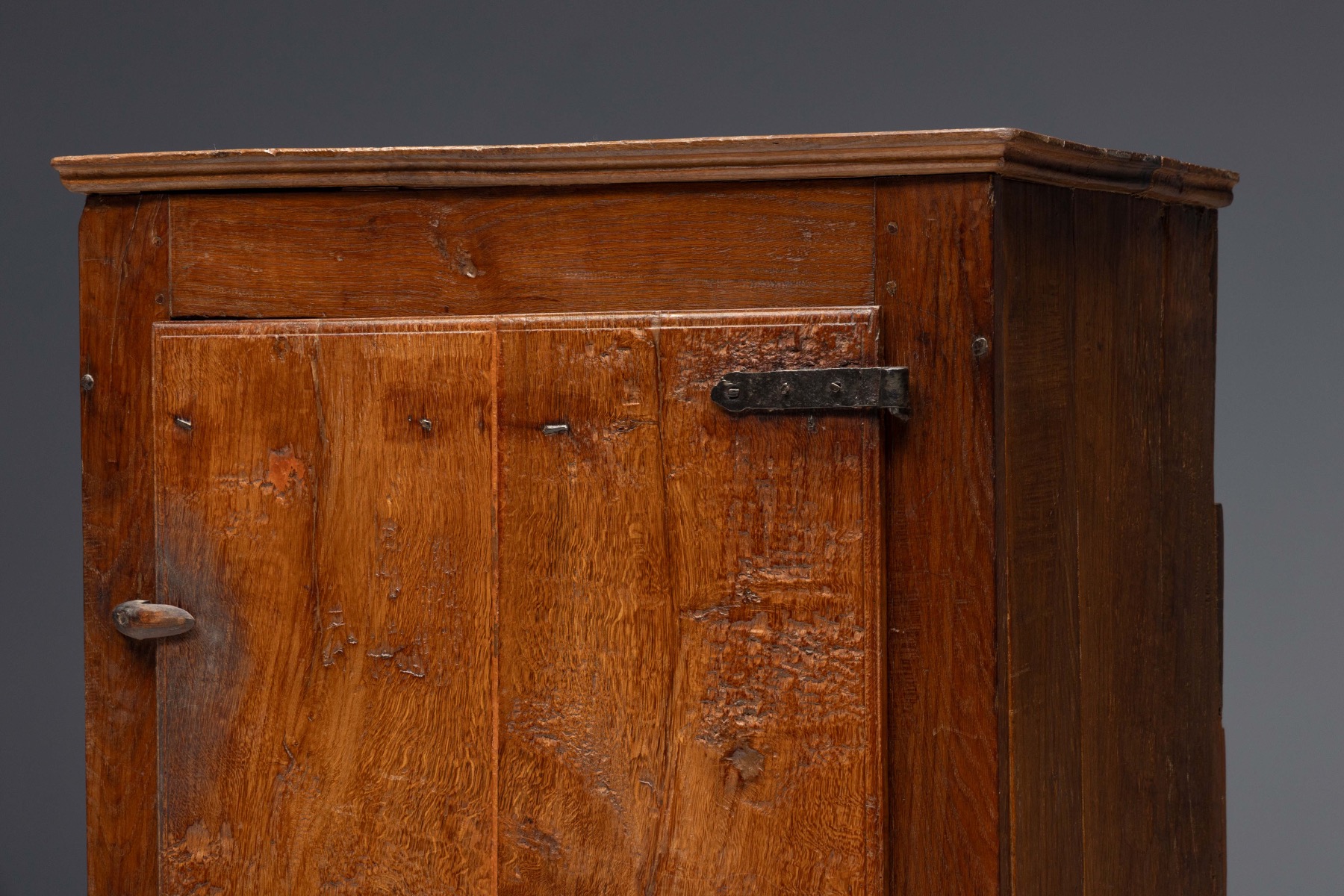 Rustic Walnut Cupboard - 19th Century